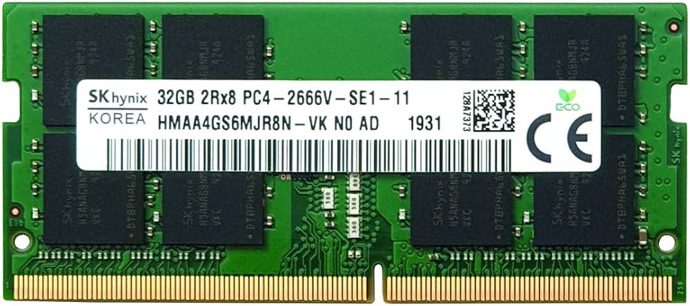 Hynix 32GB DDR4 PC4-21300 2666MHz 260-pin SO-DIMM memória RAM