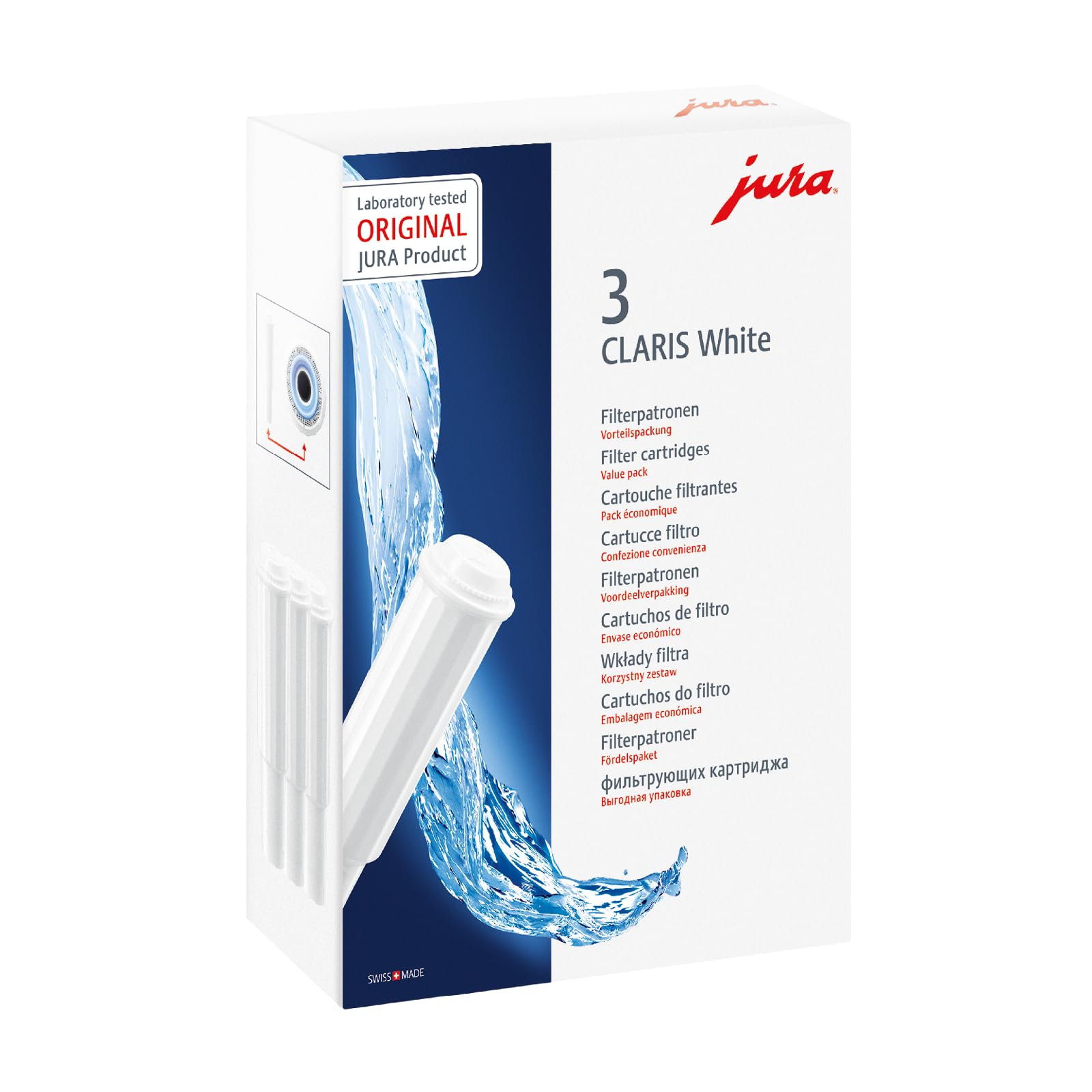 Amazon.com: JURA Claris White 3-Pack Filter Cartridge: Home & Kitchen