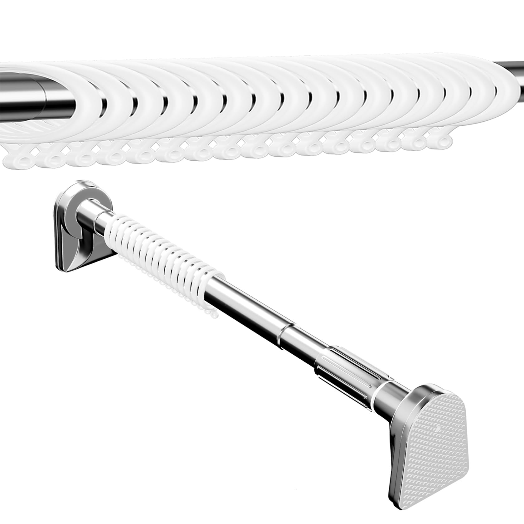 Amazon.co.jp: お風呂 つっぱり棒 200cm 浴室 伸縮 突っ張り棒