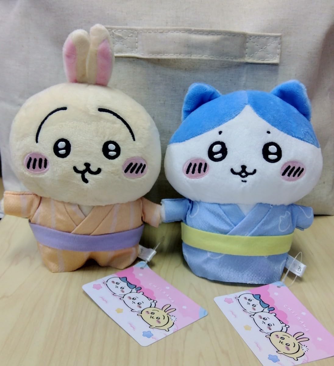 Amazon.co.jp: ちいかわ 浴衣ぬいぐるみ ハチワレ＆うさぎ 2個セット