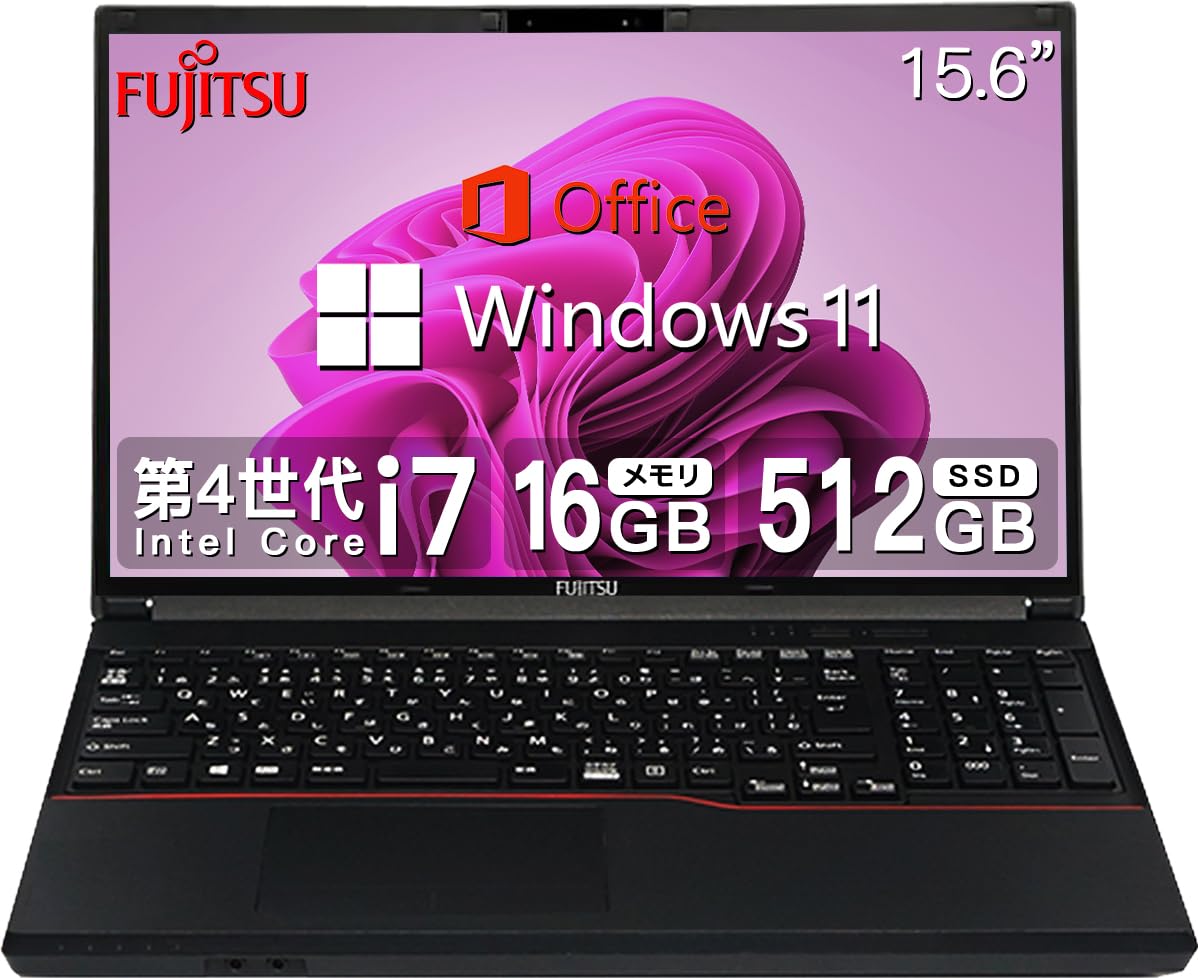 富士通⑱/Windows11/corei7/SSD/office/ノートパソコン 【公式通販】