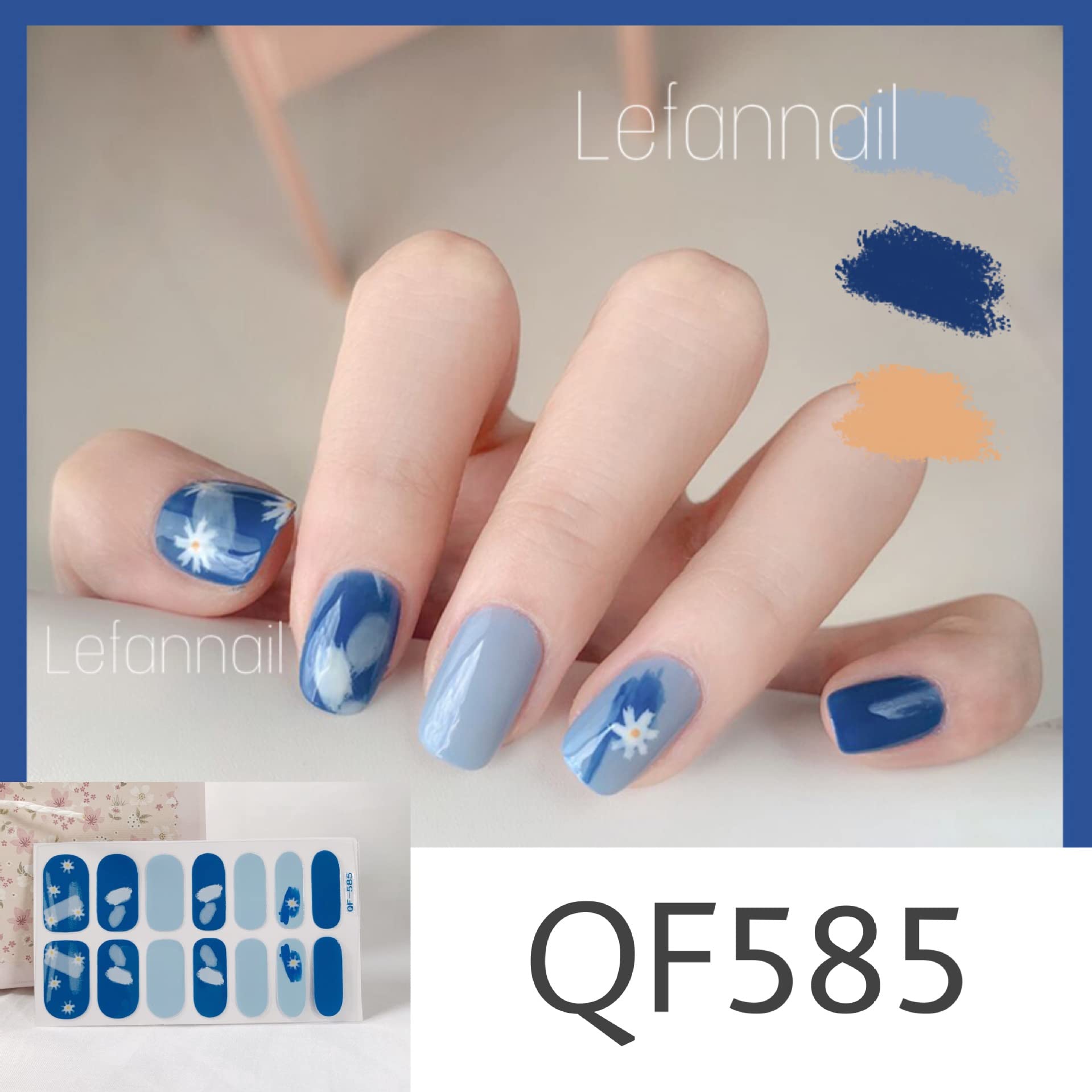 Amazon.co.jp: ネイルシール 手用 6枚 3D立体感 損傷のない 手の爪