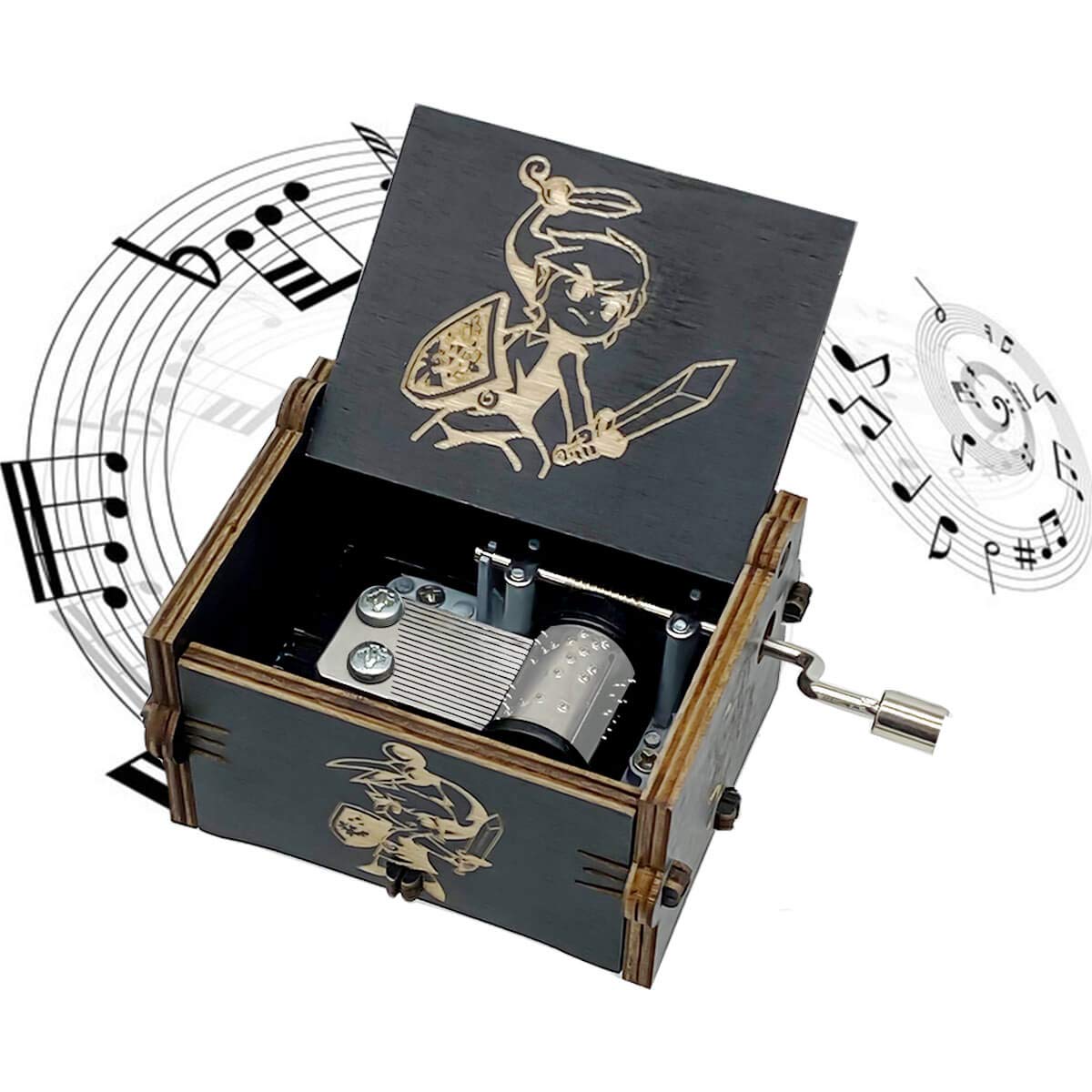 Amazon.com: Wooden Music Box, Hand Crank Wood Musical Boxes
