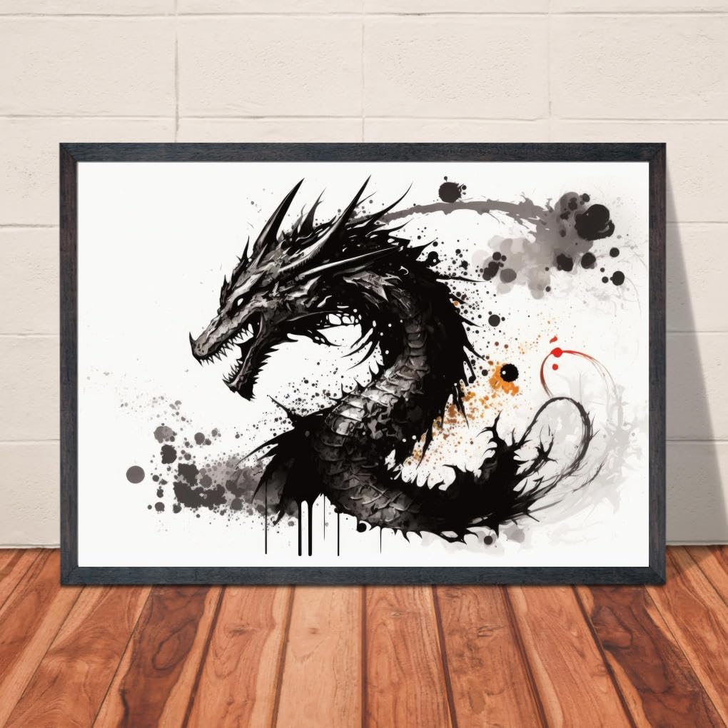 Amazon.co.jp: 【GAWZ JAPAN】A4・A3ポスタードラゴン 竜神 干支 辰年