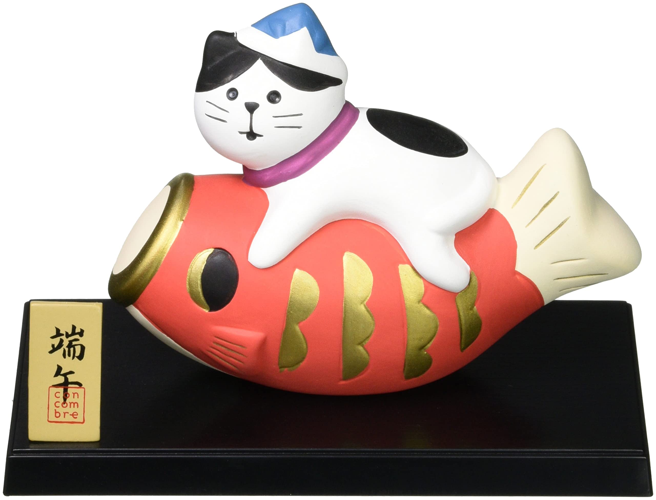 Amazon.co.jp: デコレ(Decole) 置物 節句飾り 鯉のぼり猫 13.3×7×H9