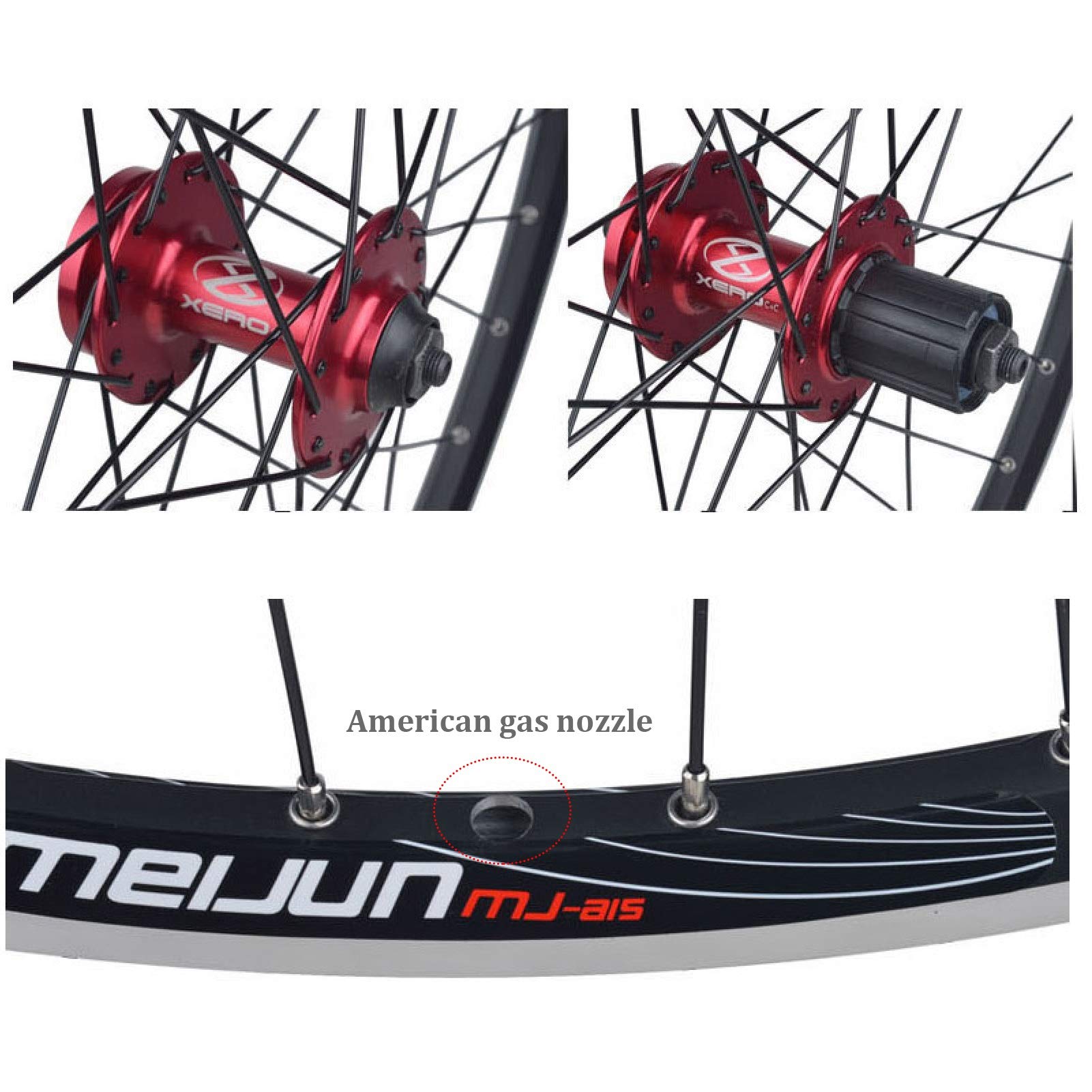 Amazon.co.jp: Vブレーキバイクホイールセット26インチ、 二重壁