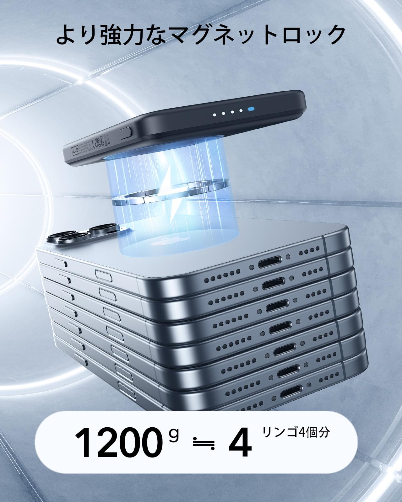 Amazon | ESR モバイルバッテリー マグセーフ対応 5000mAh 15W MagSafe