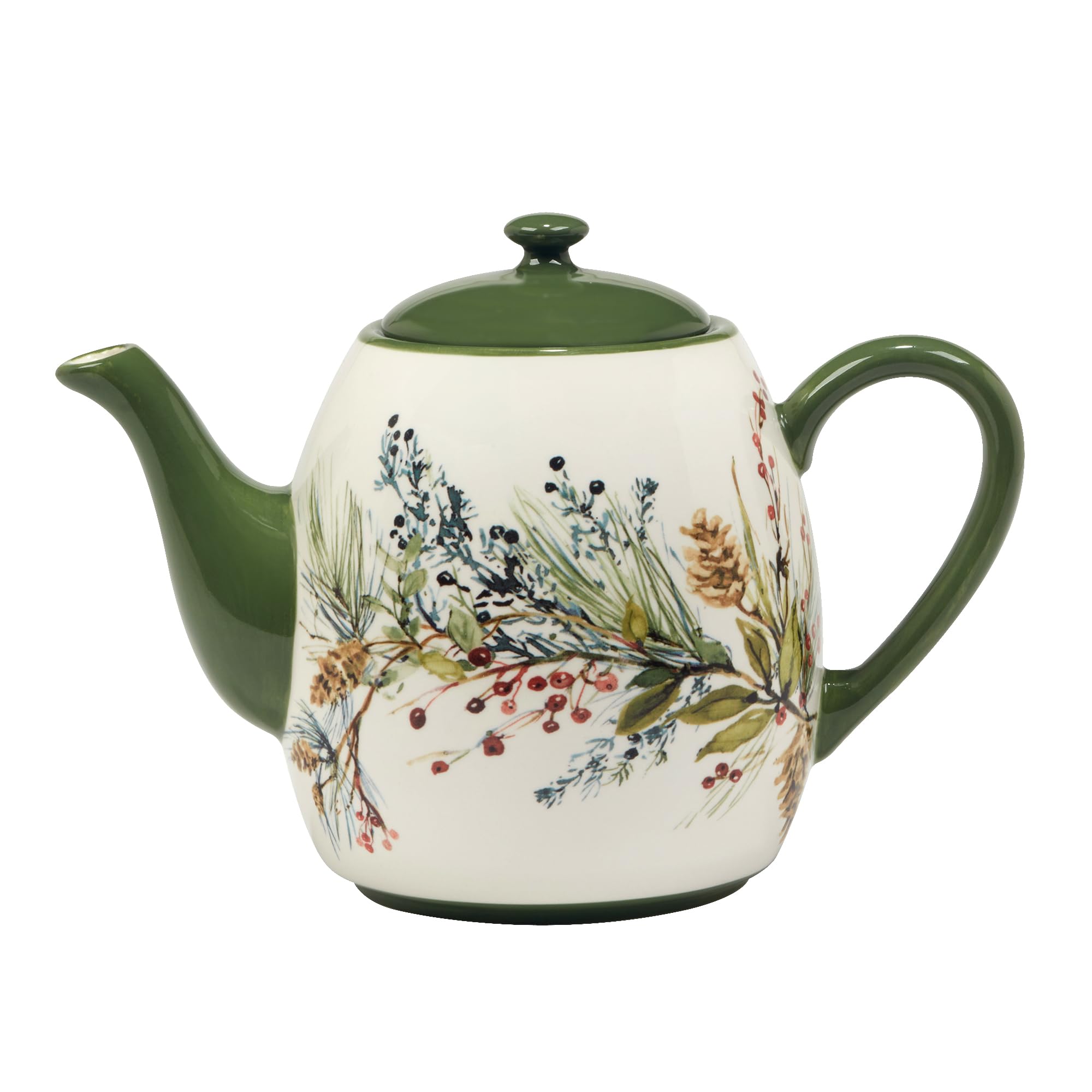 Amazon.com | Certified International Winters Forest Teapot, 36 oz