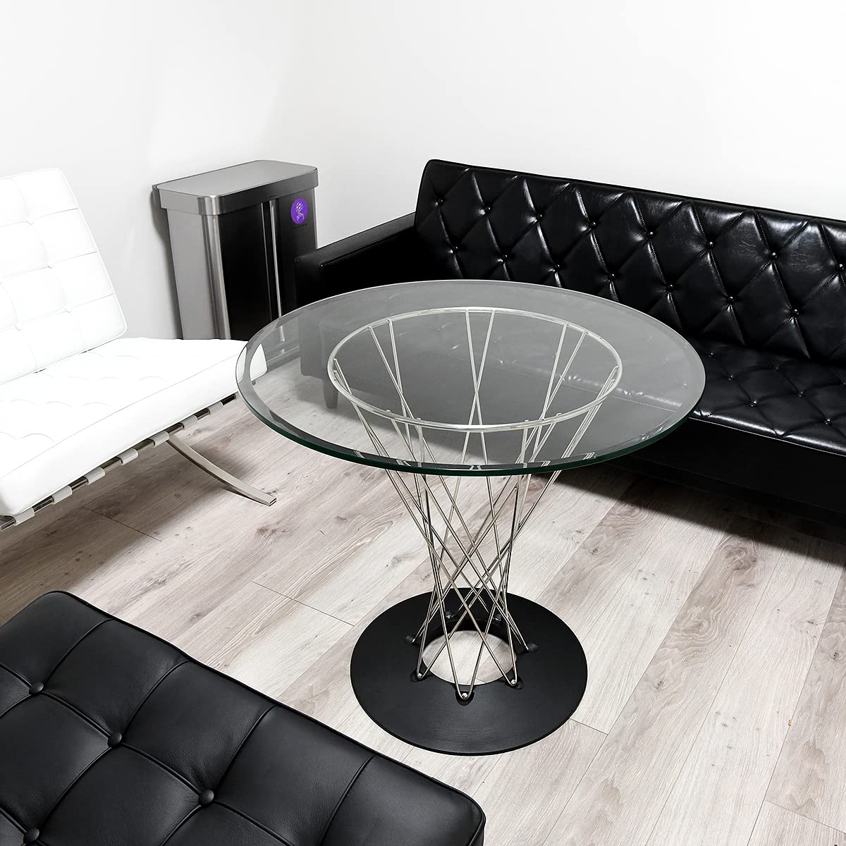 Amazon｜サイクロンテーブル 80Φ ガラス天板 イサムノグチによる