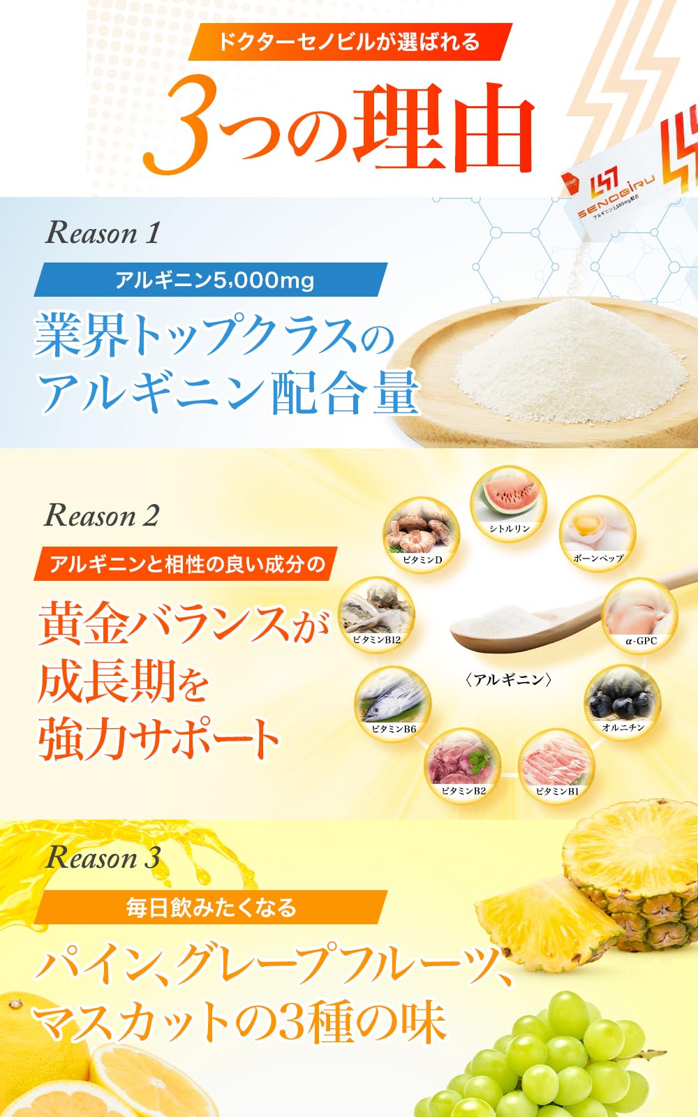 Amazon | DR.SENOBIRU セノビル サプリ 子供 成長期 サプリメント