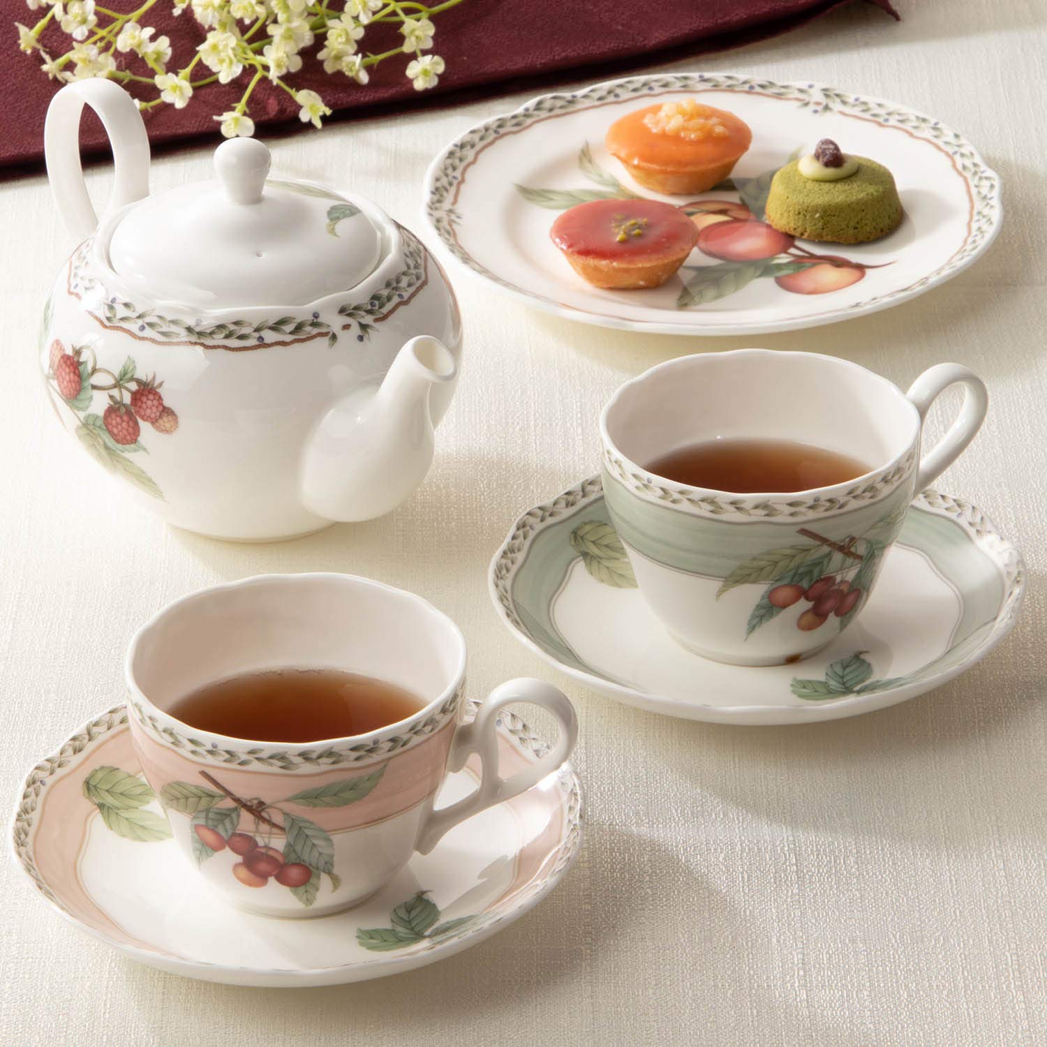 Amazon.co.jp: ノリタケ オーチャードガーデン 中皿 直径:約18.9cm高さ