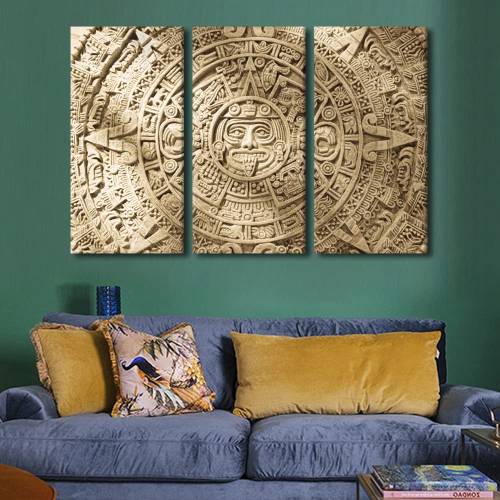 Amazon｜TUMOVO メキシコ文明ウォールアート 寝室用 アステカ