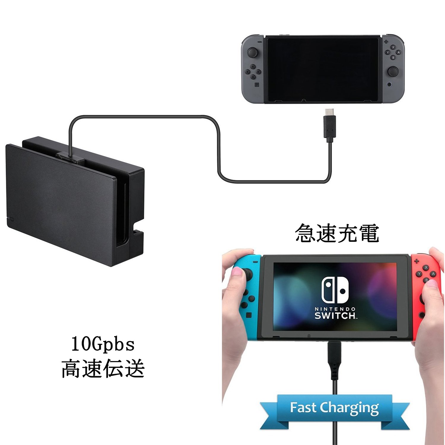 Amazon.co.jp: 任天堂 Nintendo Switch ドックセット用 Type C 延長