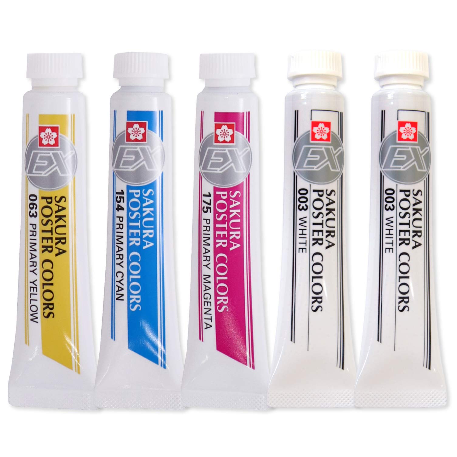 Amazon.co.jp: サクラクレパス 絵の具 ポスターカラー EX 三原色+