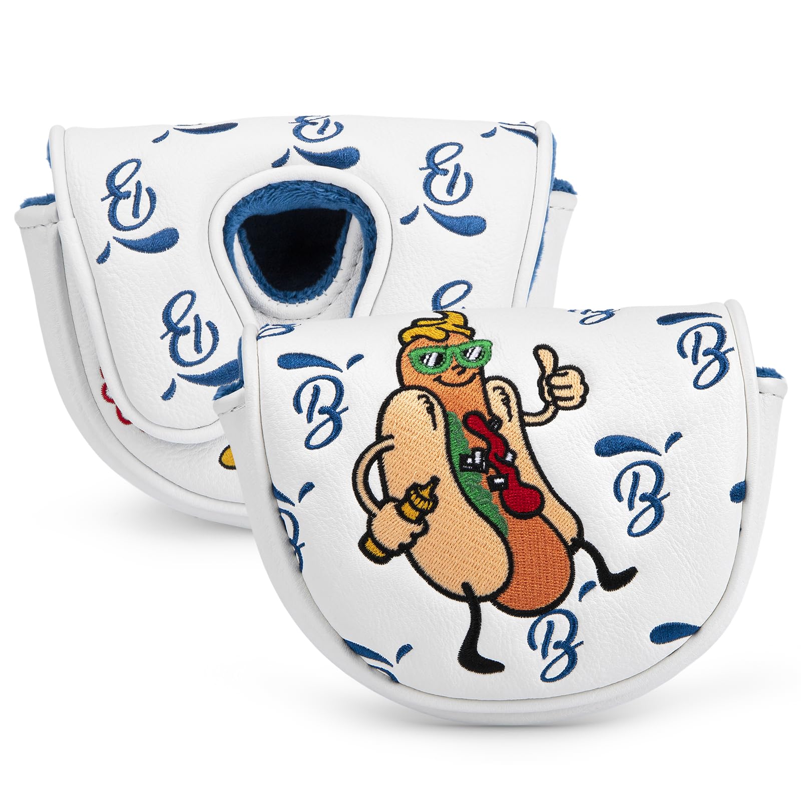 Amazon.co.jp: ゴルフパターカバー OZ1 プレミアム刺繍 ホットドッグ