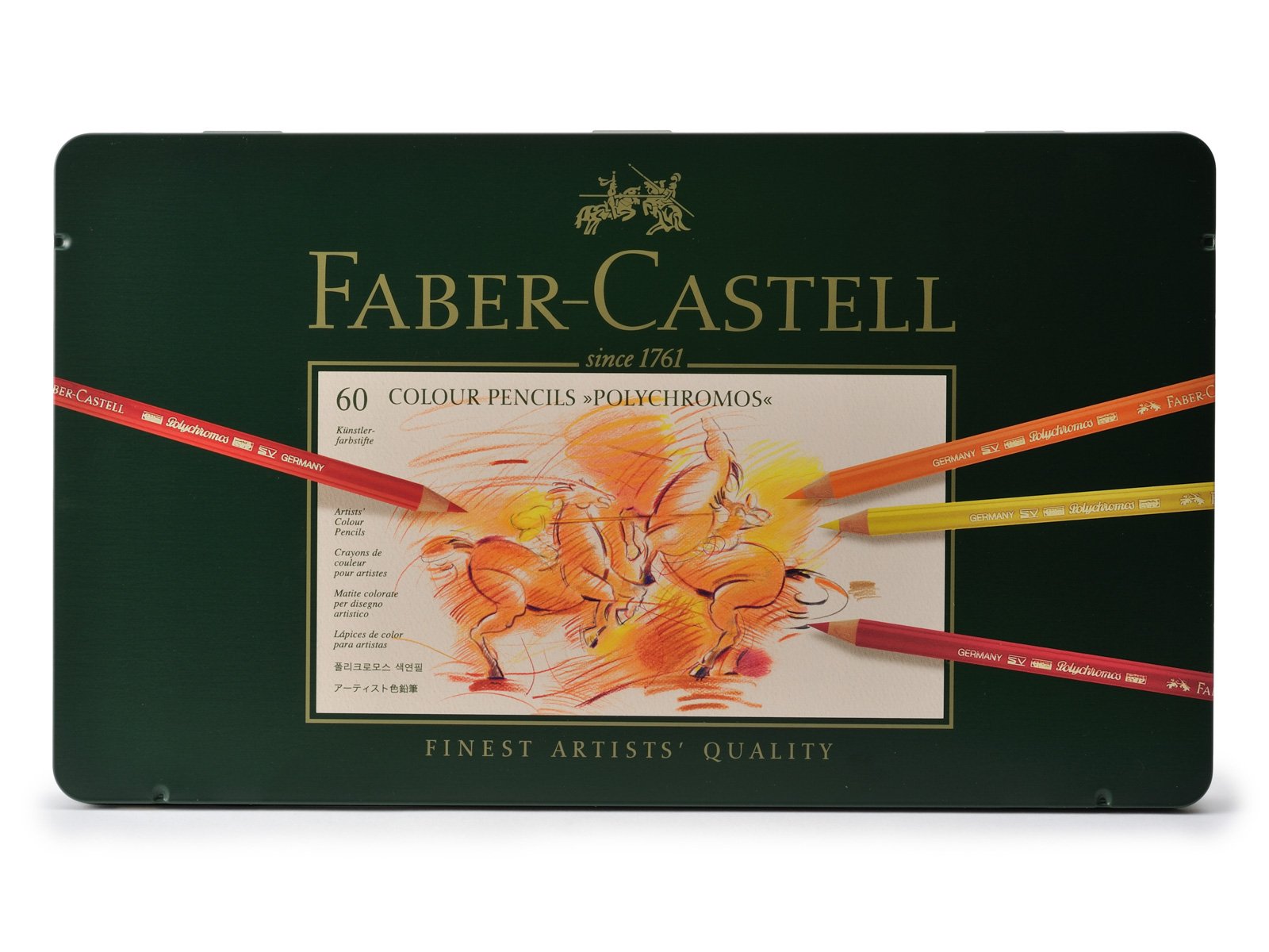 Amazon.co.jp: ファーバーカステル ポリクロモス色鉛筆 60色 缶入