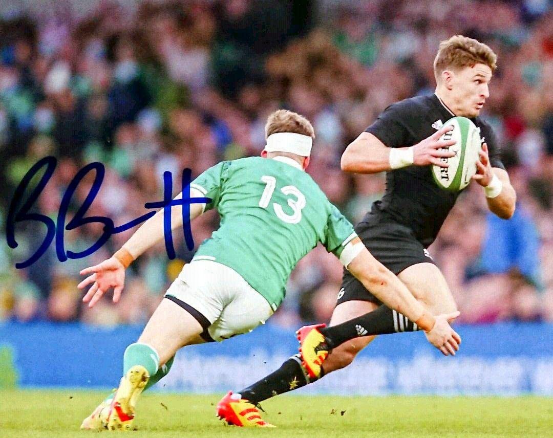 アーロン・スミス直筆サイン入り2Lサイズ写真…ニュージーランド