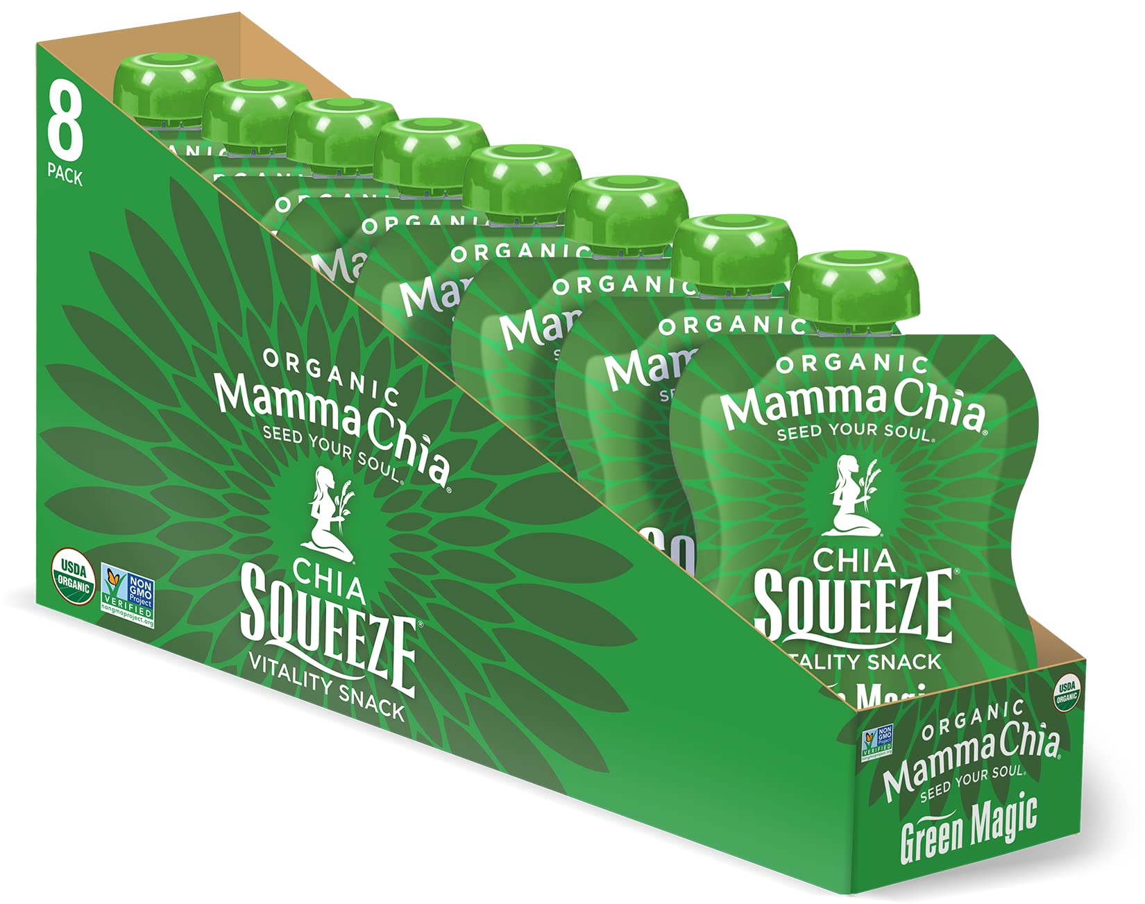 Amazon.com: Mammachia Chia Squeeze Green Magic Vitality Snack