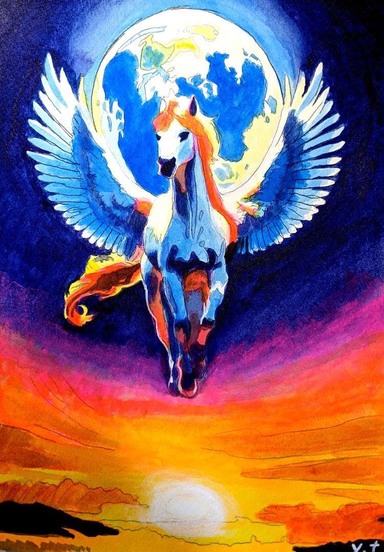 R*U様 【満月の夜に】アクリル画 F3 風景画 絵画 R*U様 【満月の夜に