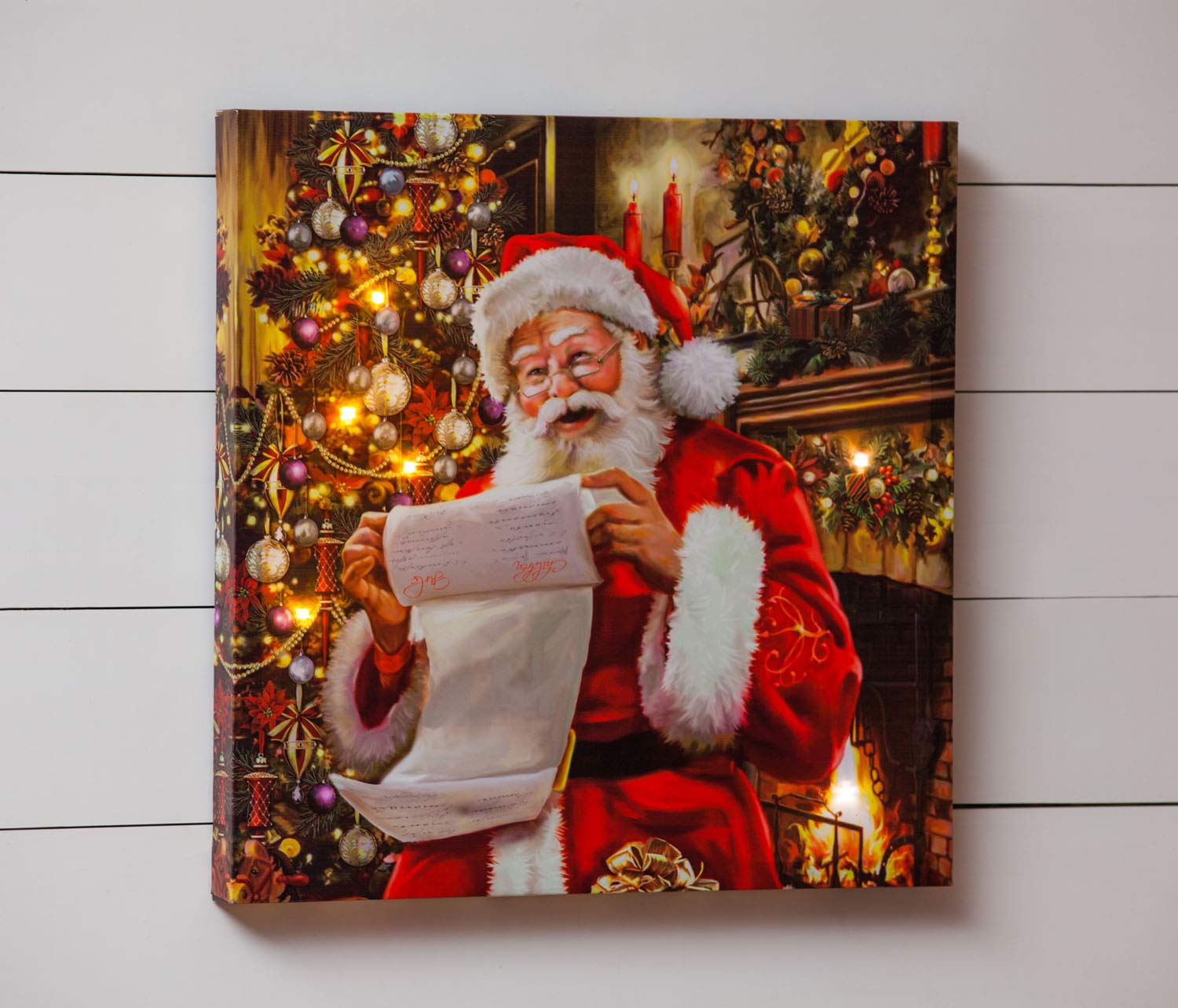 アメリカで購入】クリスマスの風景画 サイズ81cm✕61cm アメリカで購入