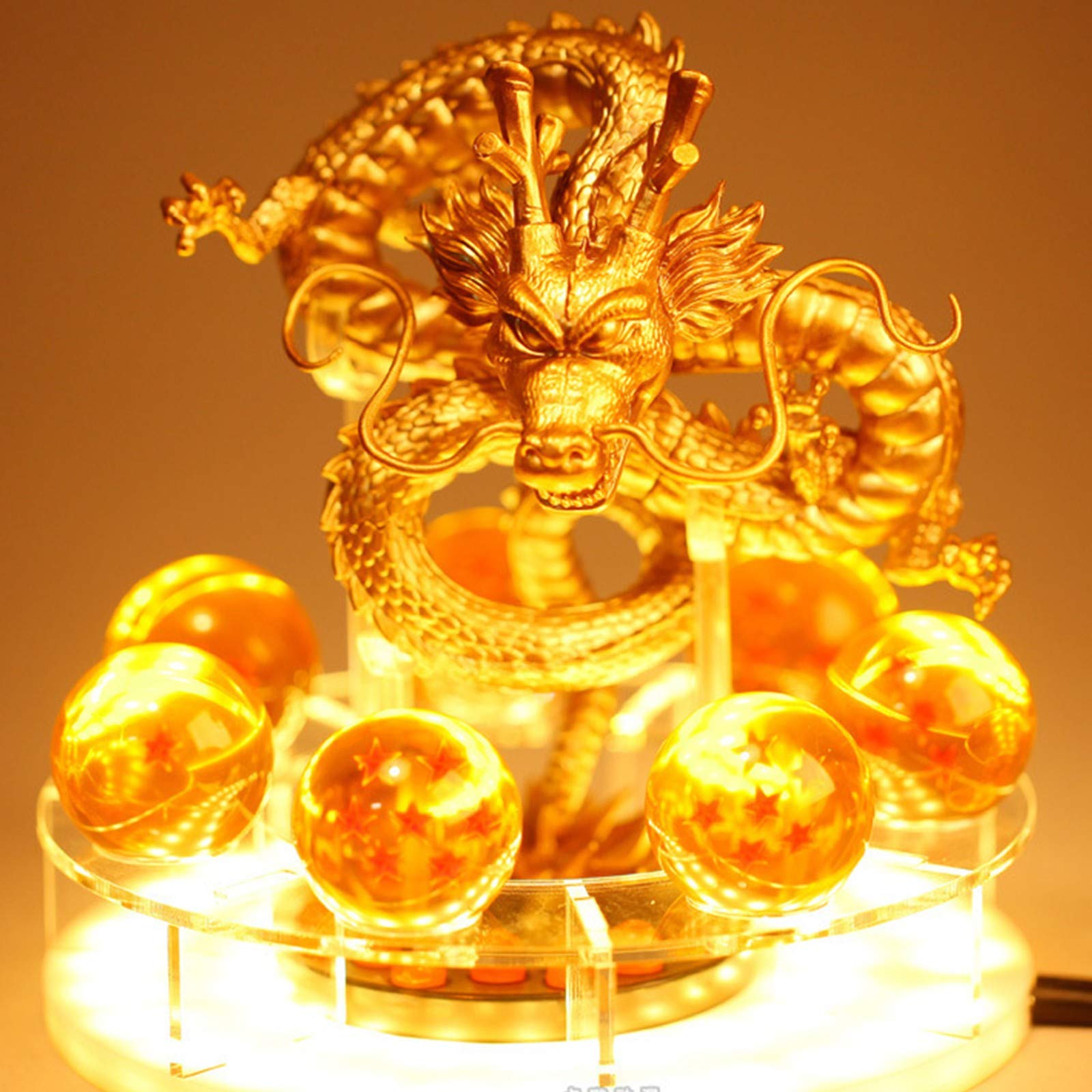 Amazon.co.jp: 「ドラゴンボール」本物のフィギュア、シェンロン、金色