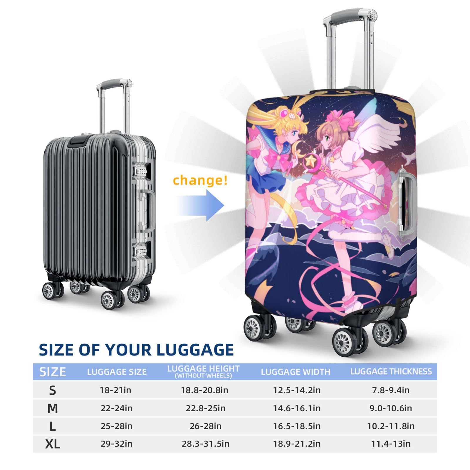 Amazon.co.jp: 美少女戦士セーラームーン スーツケースカバー キャリー