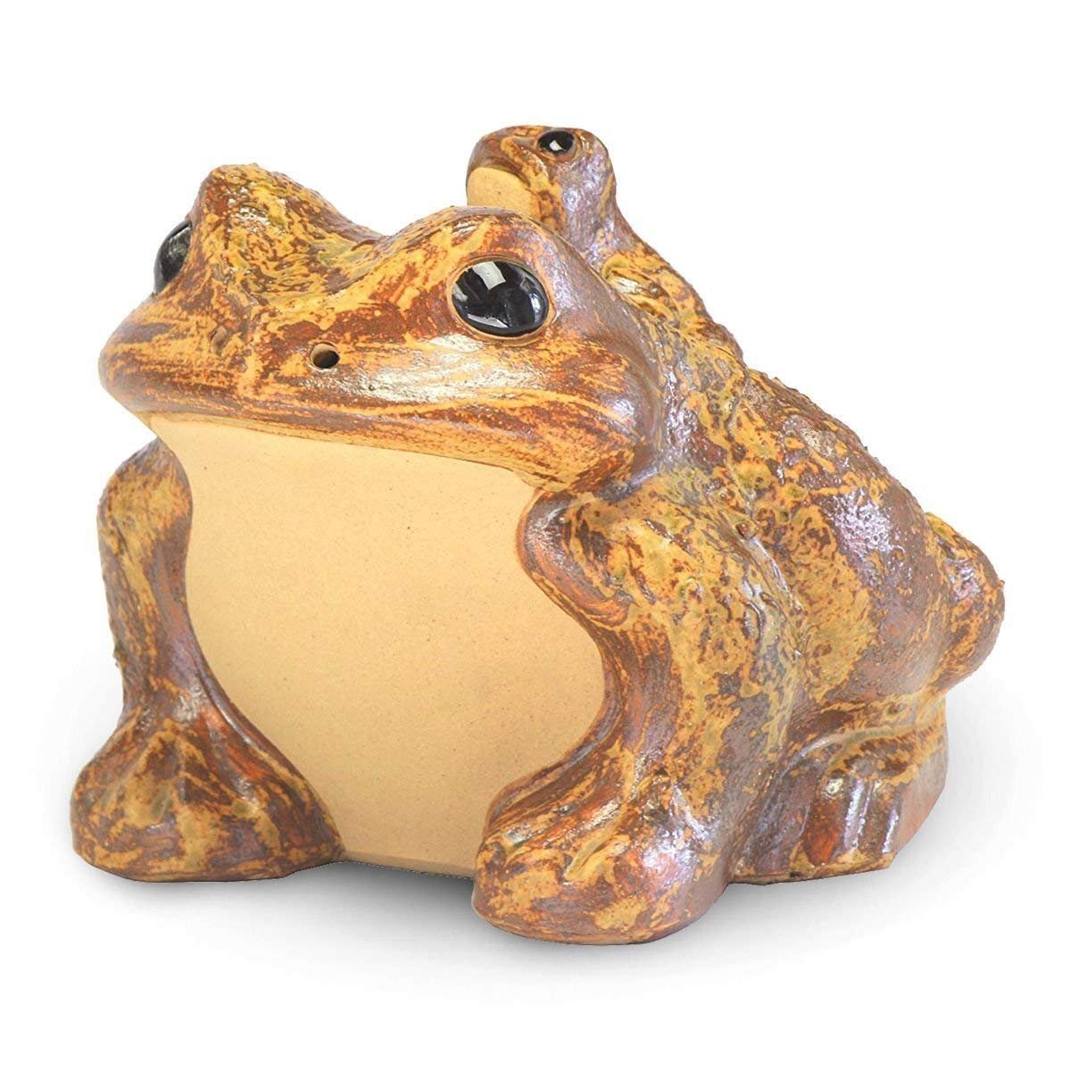 Amazon.co.jp: 信楽焼 かえる 置物 L82-31 陶器 幅 11cm x 奥行 12cm x