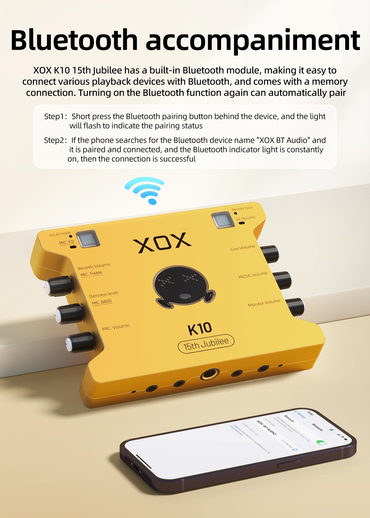 Amazon.com: XOX K10 15Jubilee live sound card for gaming recording