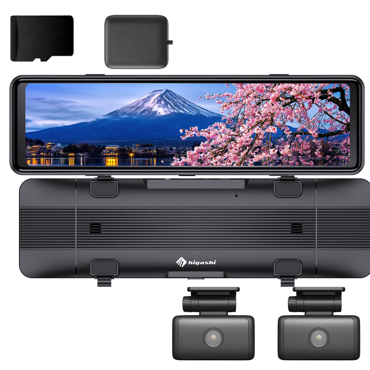 Amazon | ヒガシ セパレートカメラ ドライブレコーダー ミラー型 分離