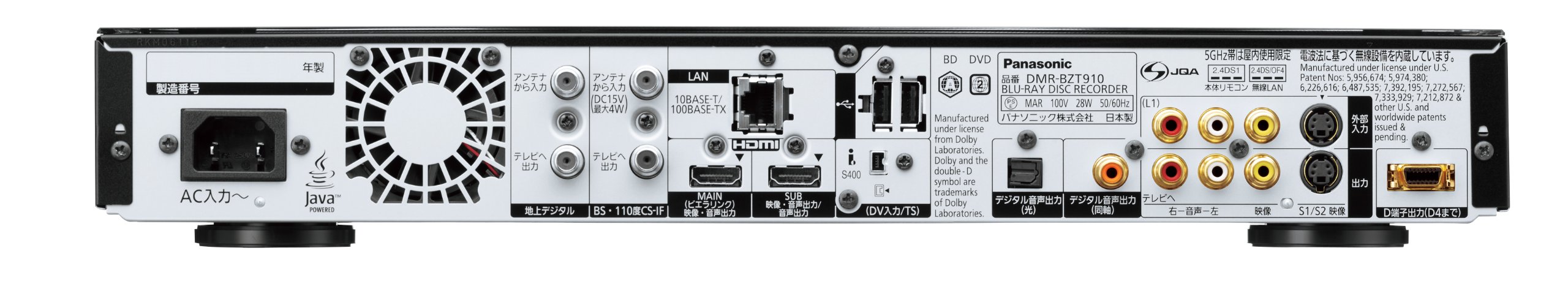 Amazon.co.jp: Panasonic DMR-BZT910-K 2TB 3 Tuner Blu-ray Recorder