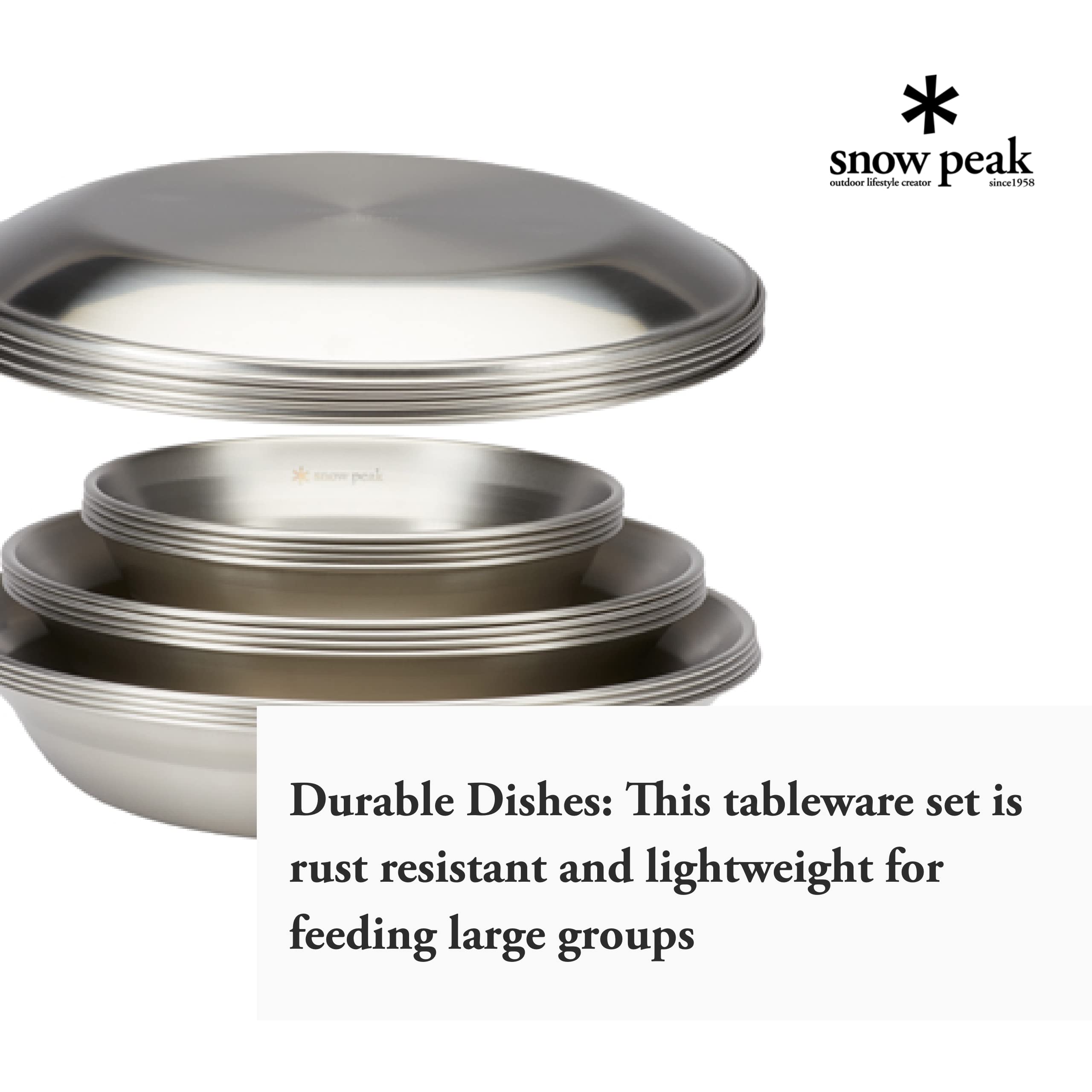 Amazon.co.jp: Snow Peak(スノーピーク) Lサイズ 食器 ファミリー