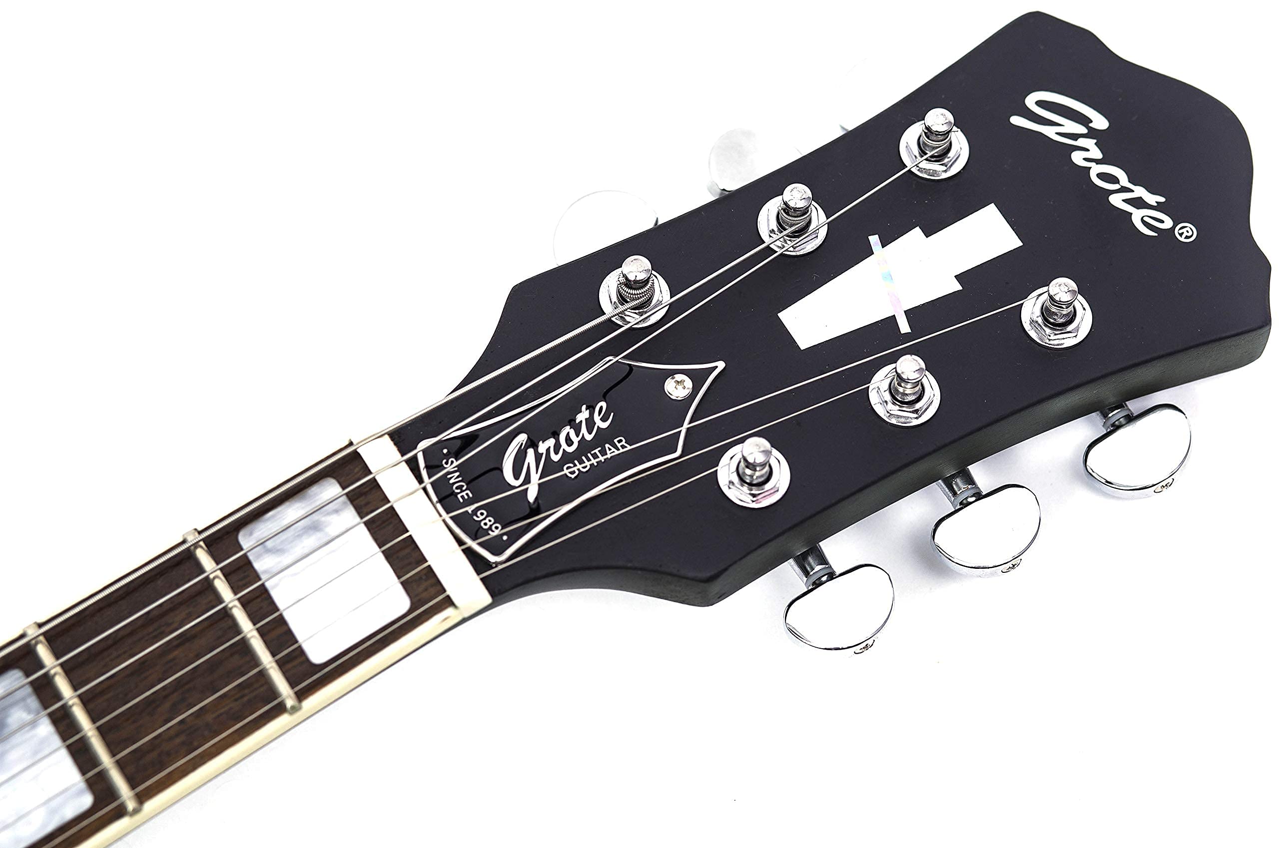 Amazon | GROTE Full Scale Electric Guitar Semi-Hollow Body Guitar