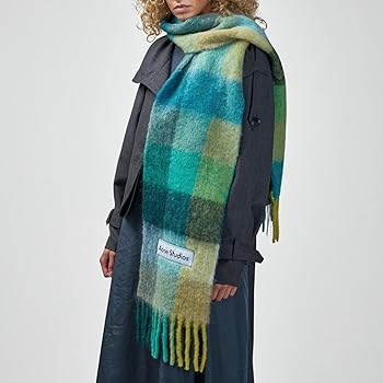 Amazon | ACNE STUDIOS アクネストゥディオズ モヘアチェックマフラー