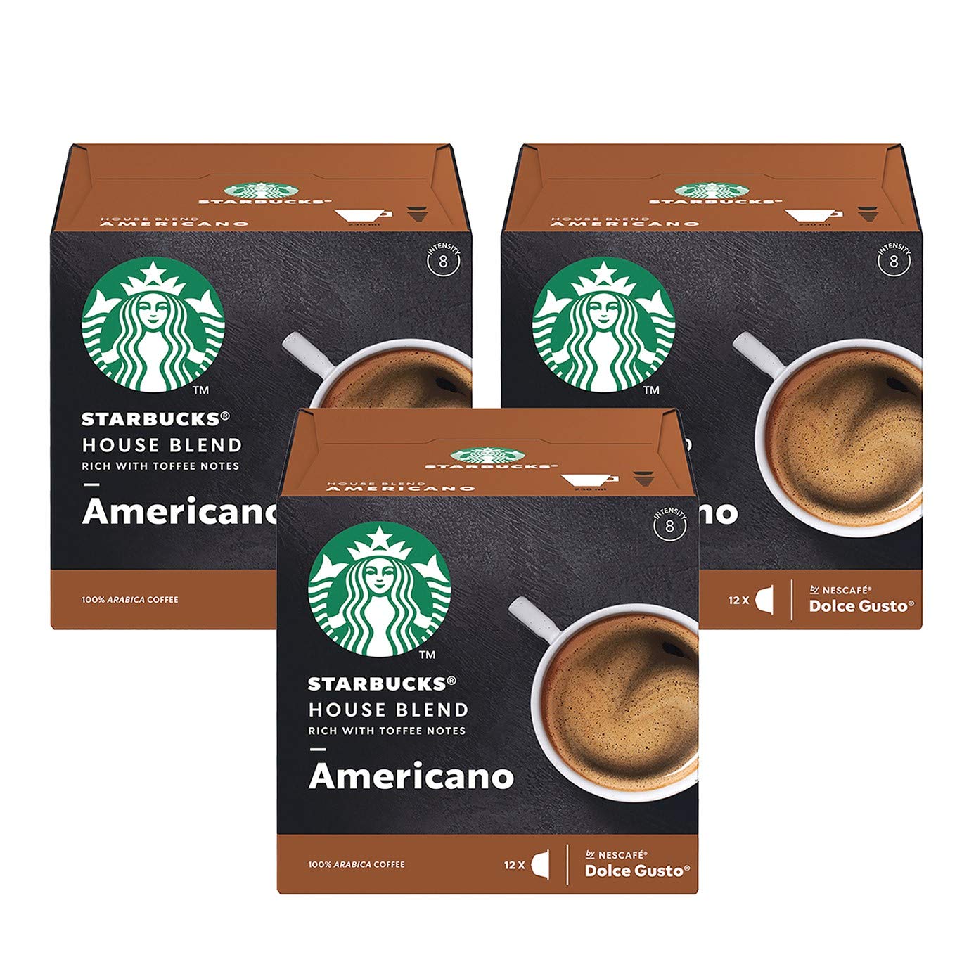 Amazon.com: Nescafe Dolce Gusto Starbucks House Blend Americano x