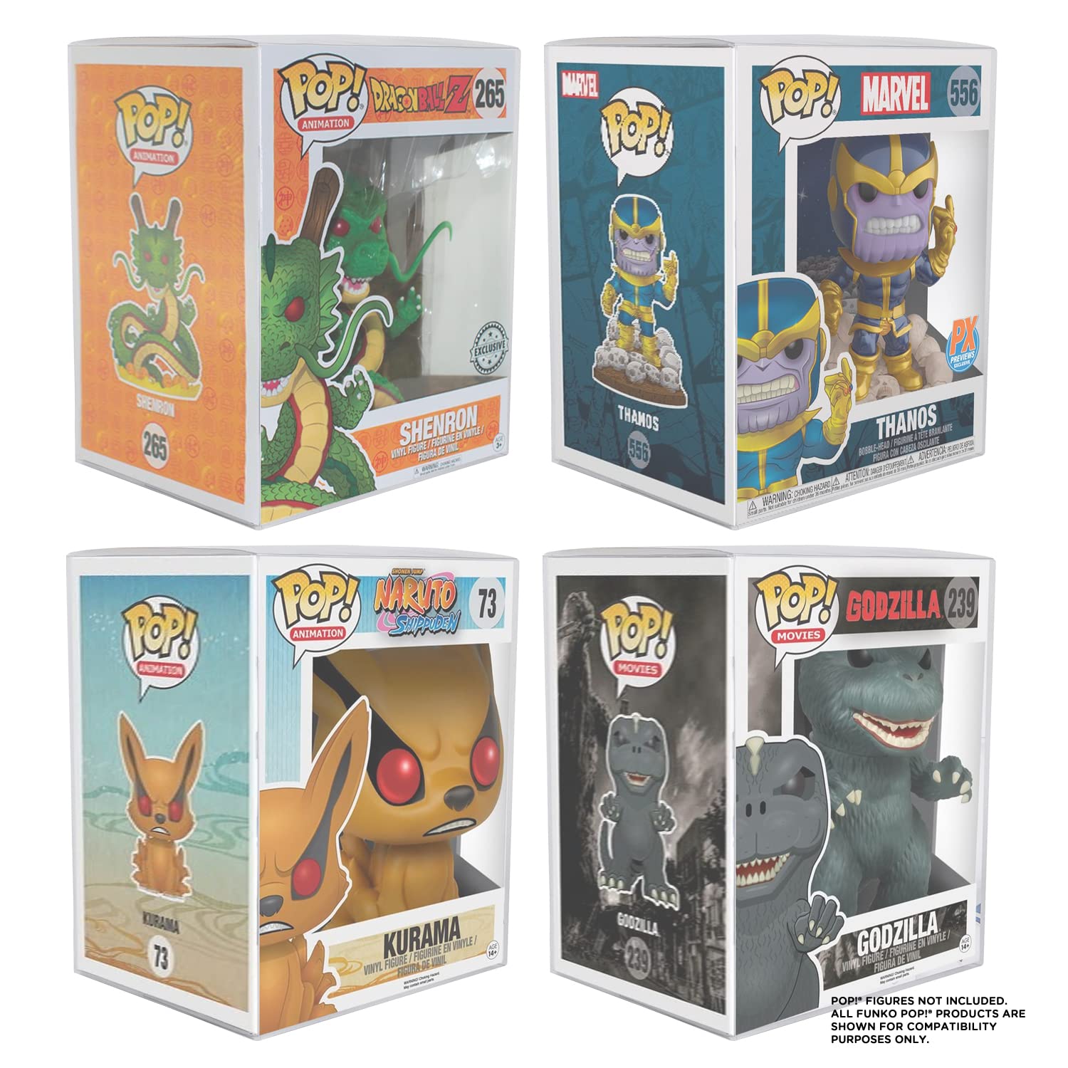 FUNKO POP ムービーモーメンツ プロテクター ケース ディスプレイ 5枚