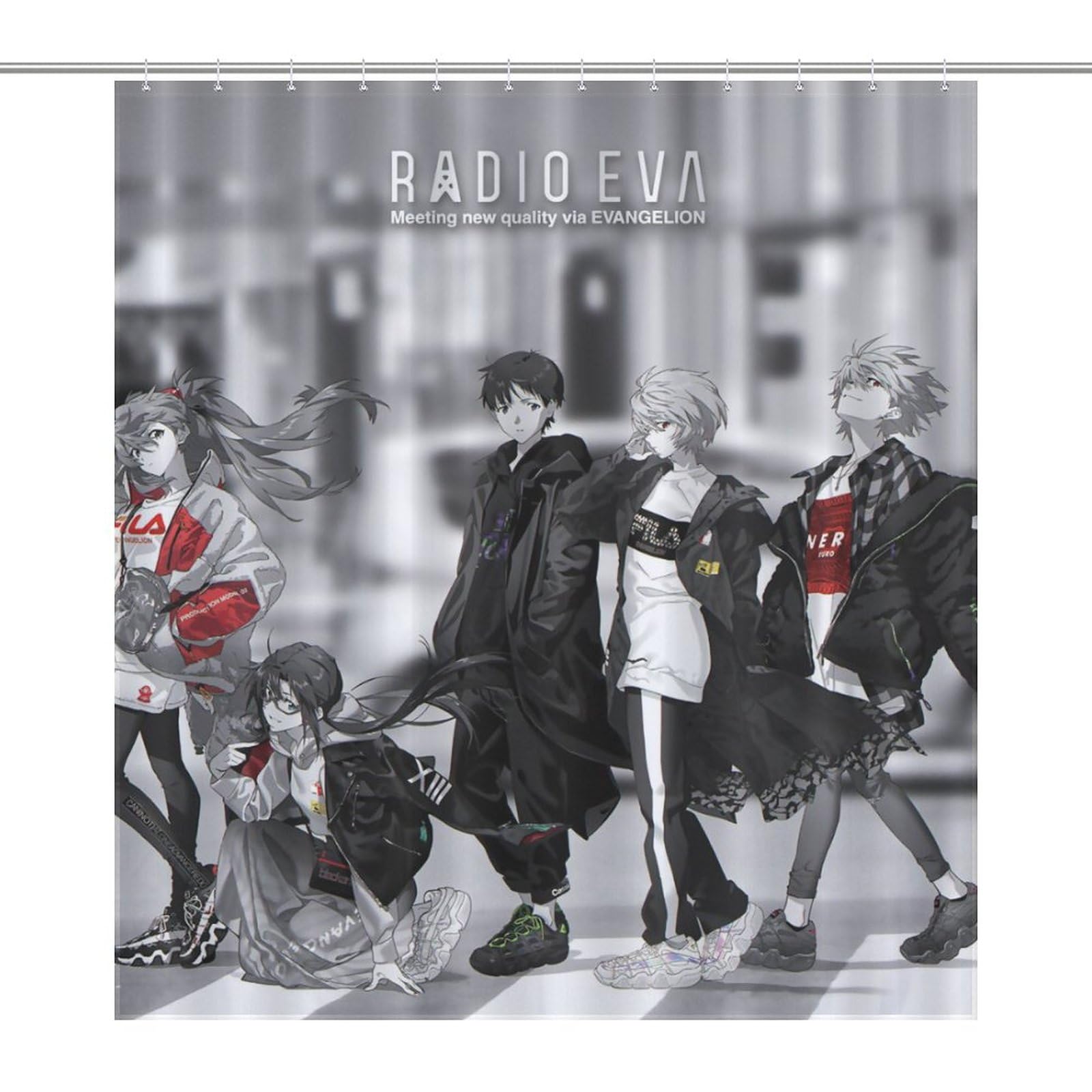 Amazon｜シャワーカーテン 新世紀エヴァンゲリオン EVA アスカ 綾波