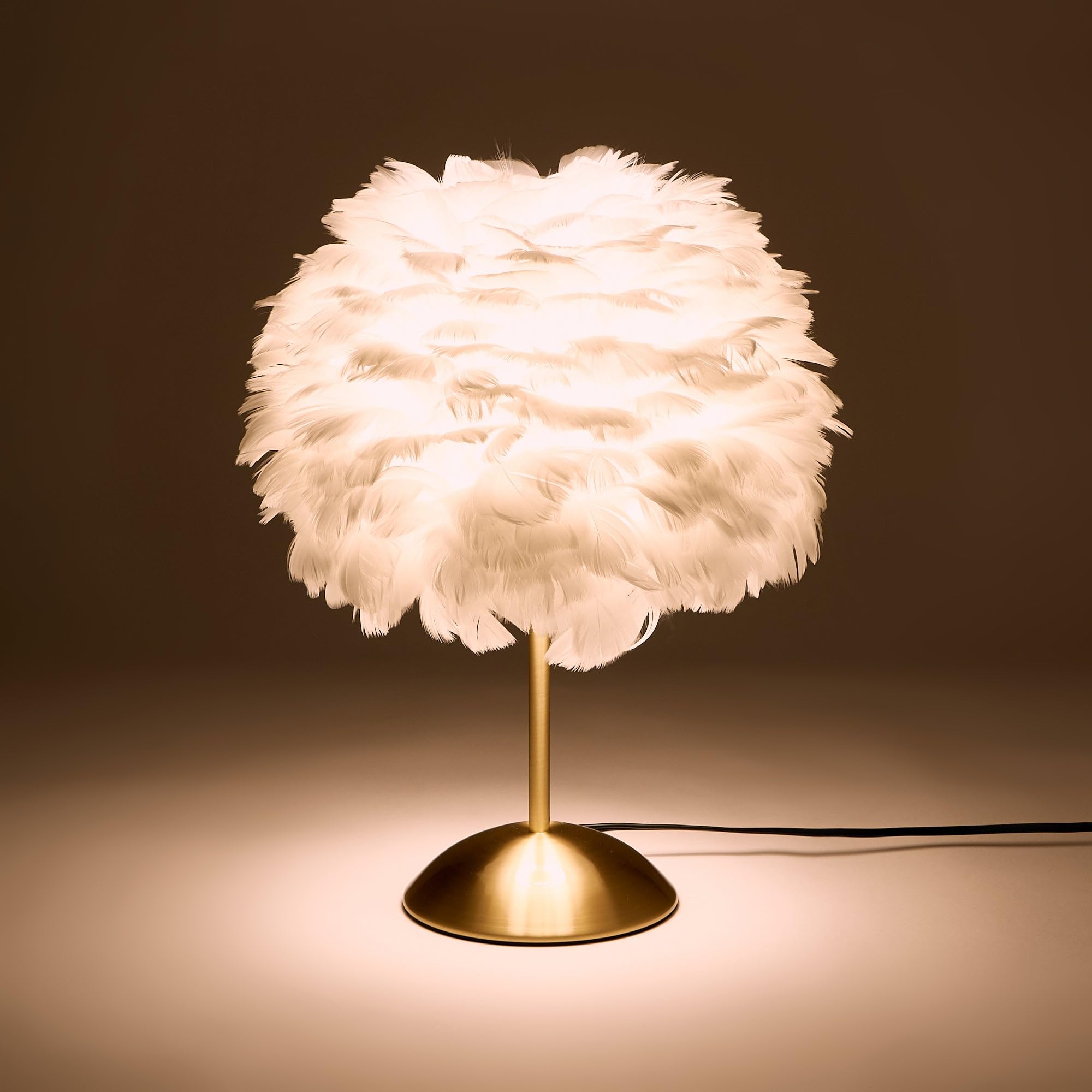 Amazon | Francfranc フランフラン フェザーランプ ホワイト