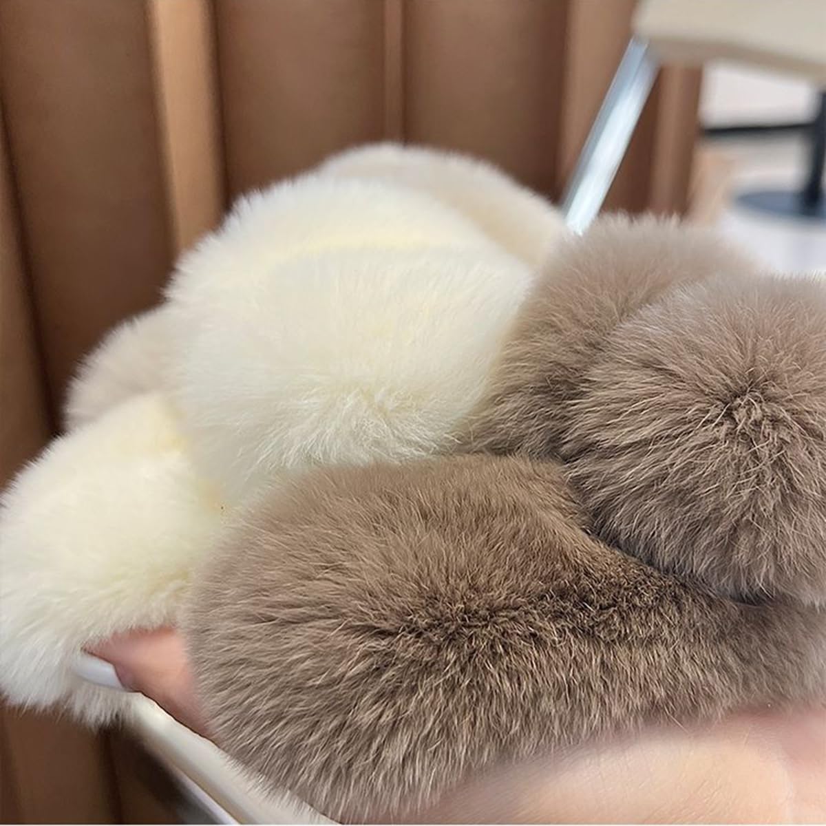 Amazon.com : YOYLMAL Large Faux Fur Hair Claw Clip for Women, 5.1