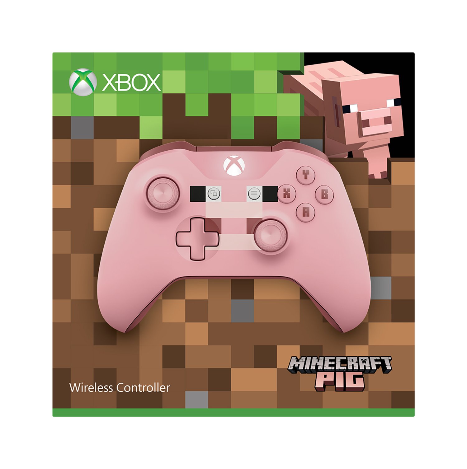 Amazon | Xbox ワイヤレス コントローラー (Minecraft Pig) | ハンドル