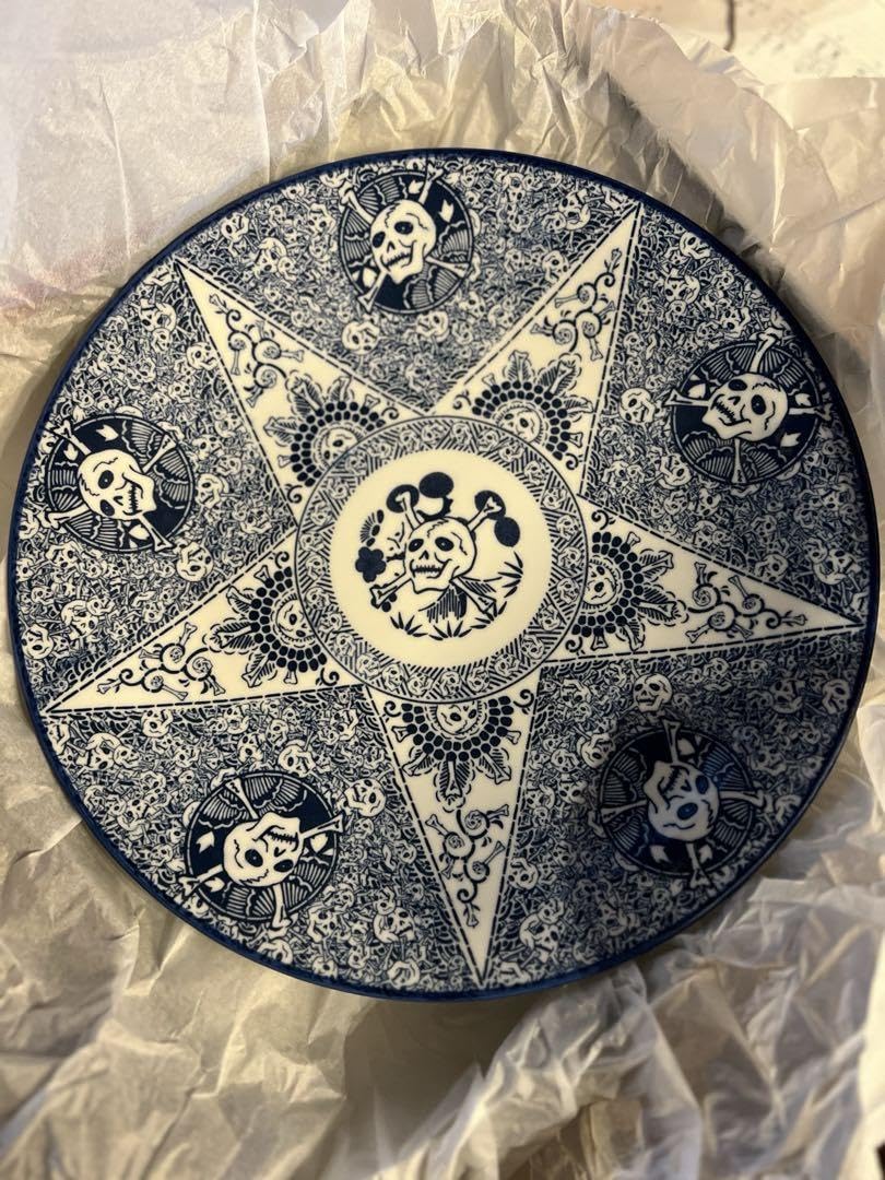 Amazon.co.jp: 横尾忠則 YOKOO髑髏絵皿セット スカル 美濃焼 サイン