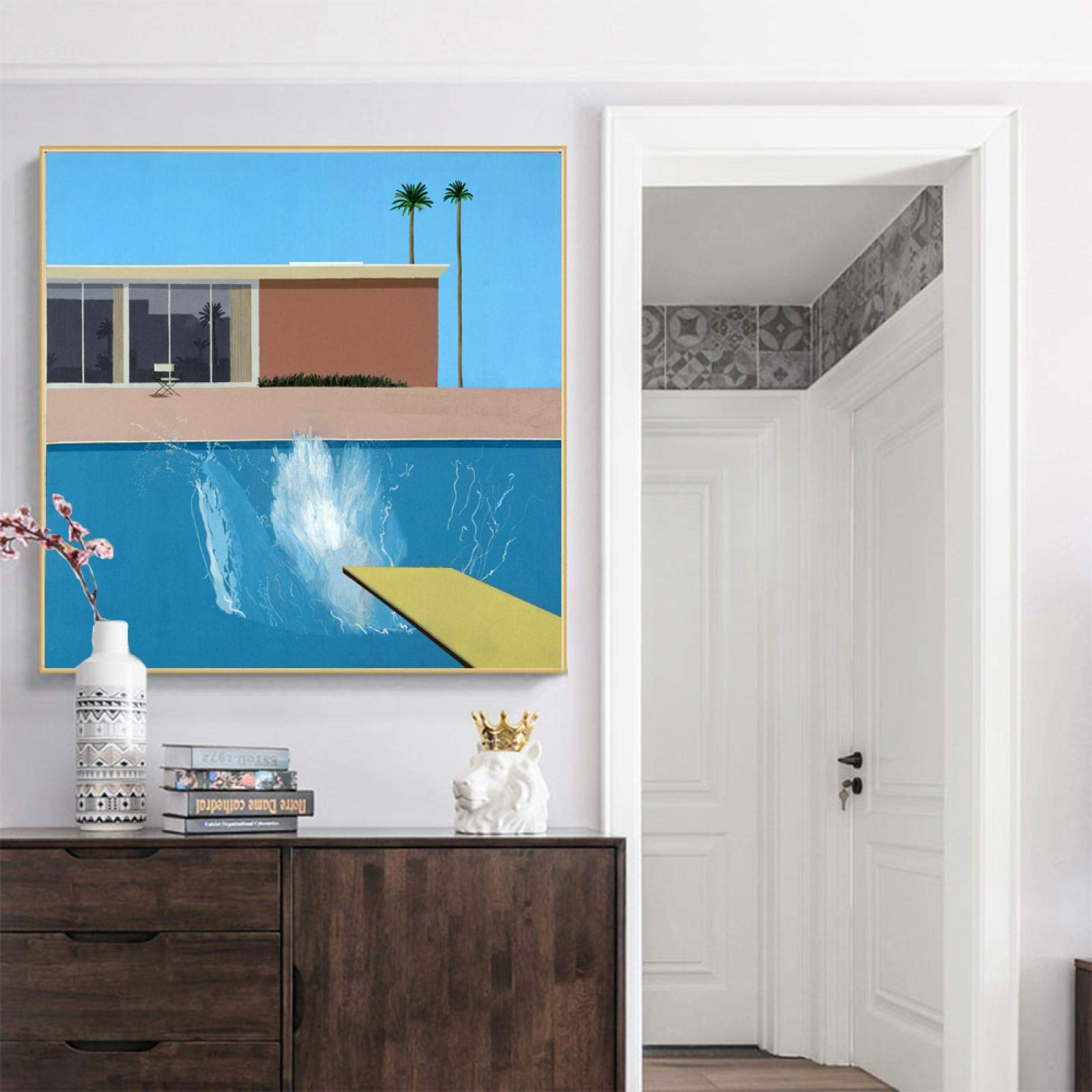 Amazon.co.jp: デイヴィッド・ホックニーの有名な絵画、「大きな