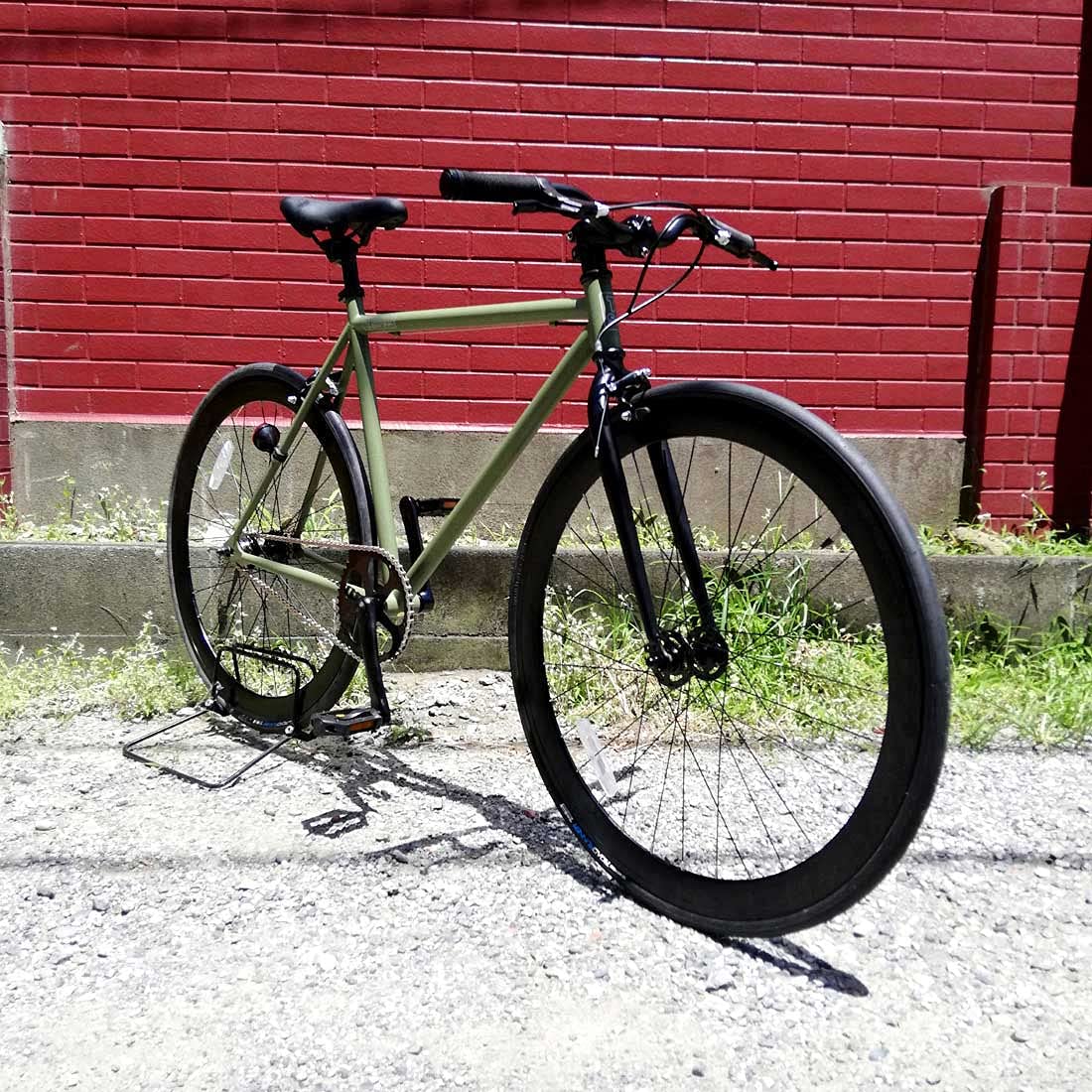 グリーン ロードバイク 700C