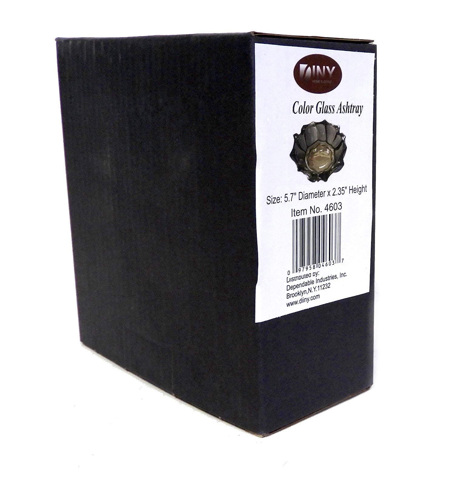 Amazon.co.jp: 大きな深いクリスタルガラス灰皿 5.75インチ ラウンド