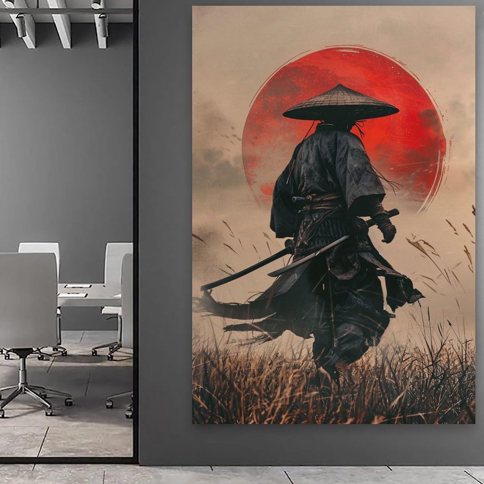 CYOOQYU Japanese Samurai, Asian Samurai Art Ninja Poster Canvas