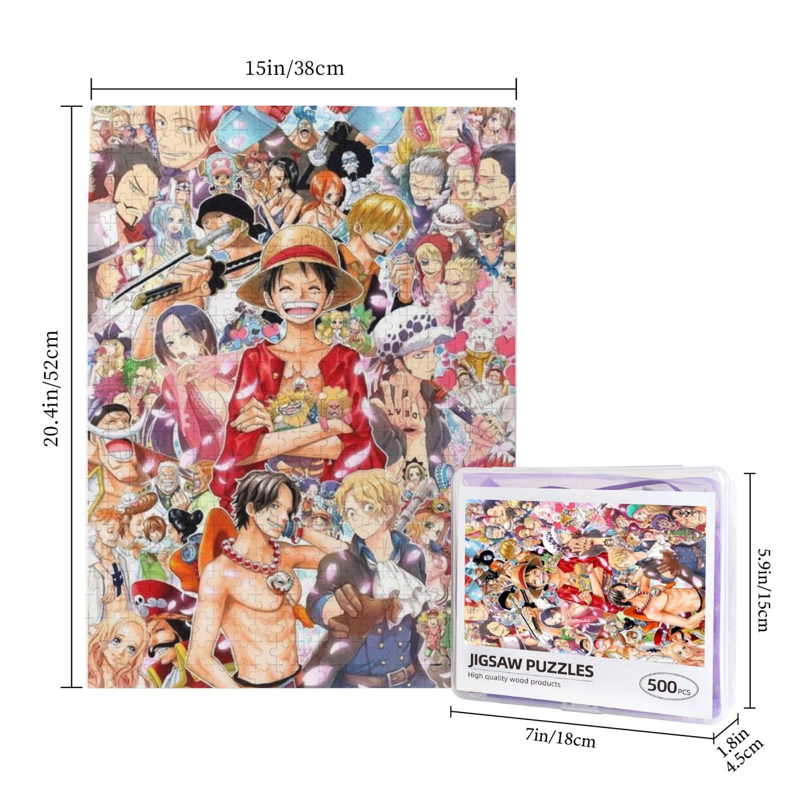 Amazon.co.jp: パズル ワンピース ジグソーパズル 木製 500ピース