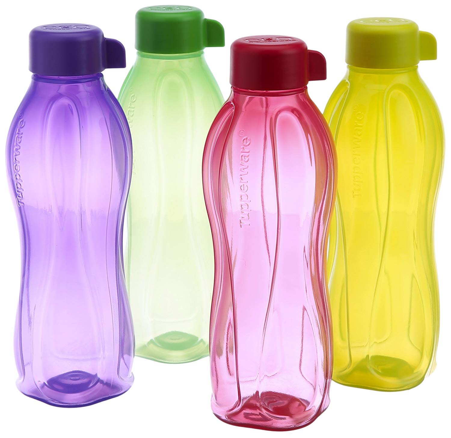 Amazon.com : Tupperware Aquaslim Water Bottle Set, 500ml, Set of 4