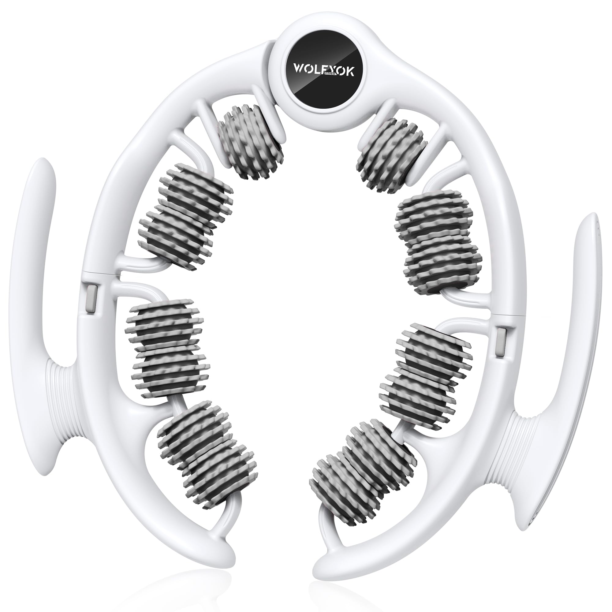 Amazon | マッサージローラー 筋膜ローラー 180°開閉 【取外しハンドル