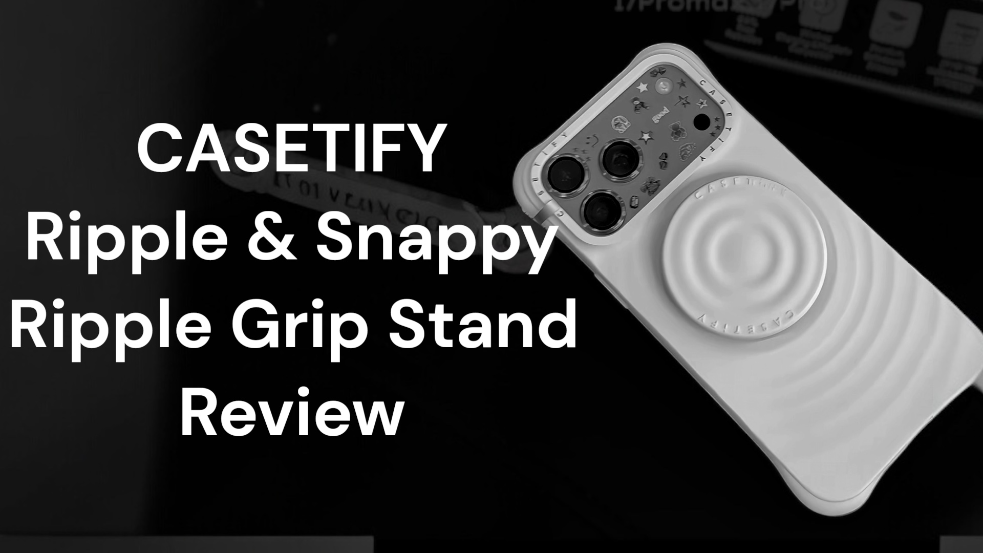 Watch CASETiFY iPhone 17 Pro Max Ripple Case White Review on