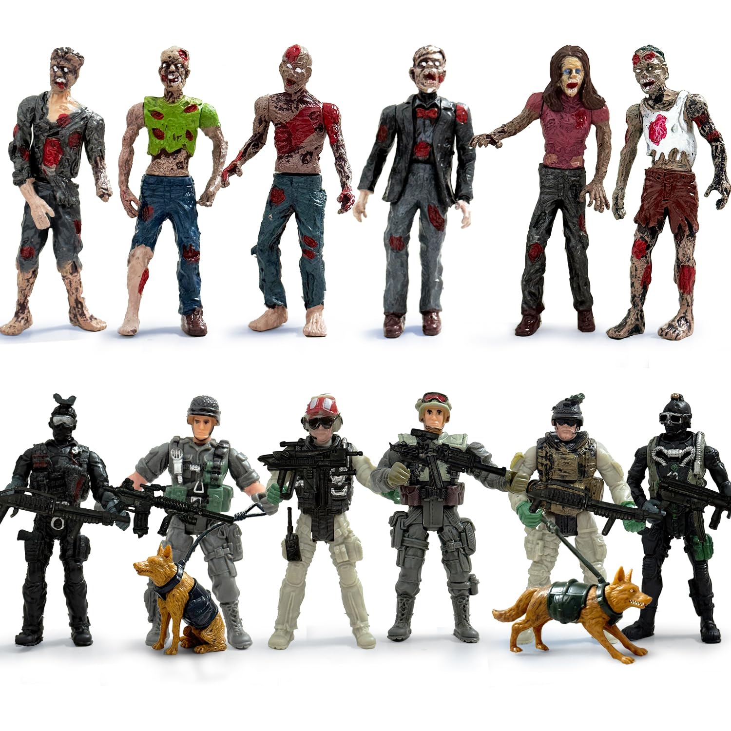 Amazon.com: Army Men VS Zombie Action Figures, Realistic 6 Zombie