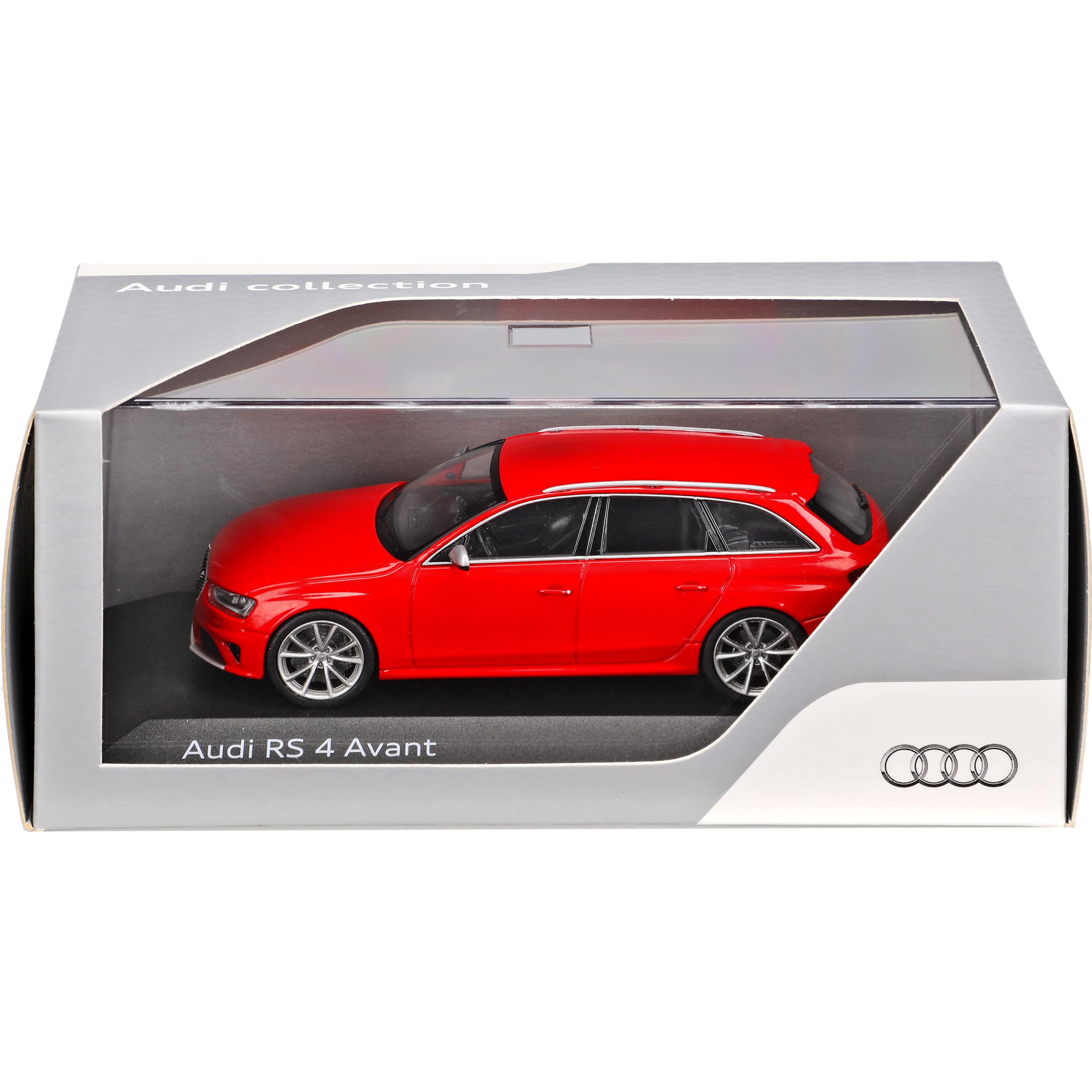 Minichamps A-U-D-I A4 RS4 B8 Avant Misano Rot Ab 2012 1/43 Modell